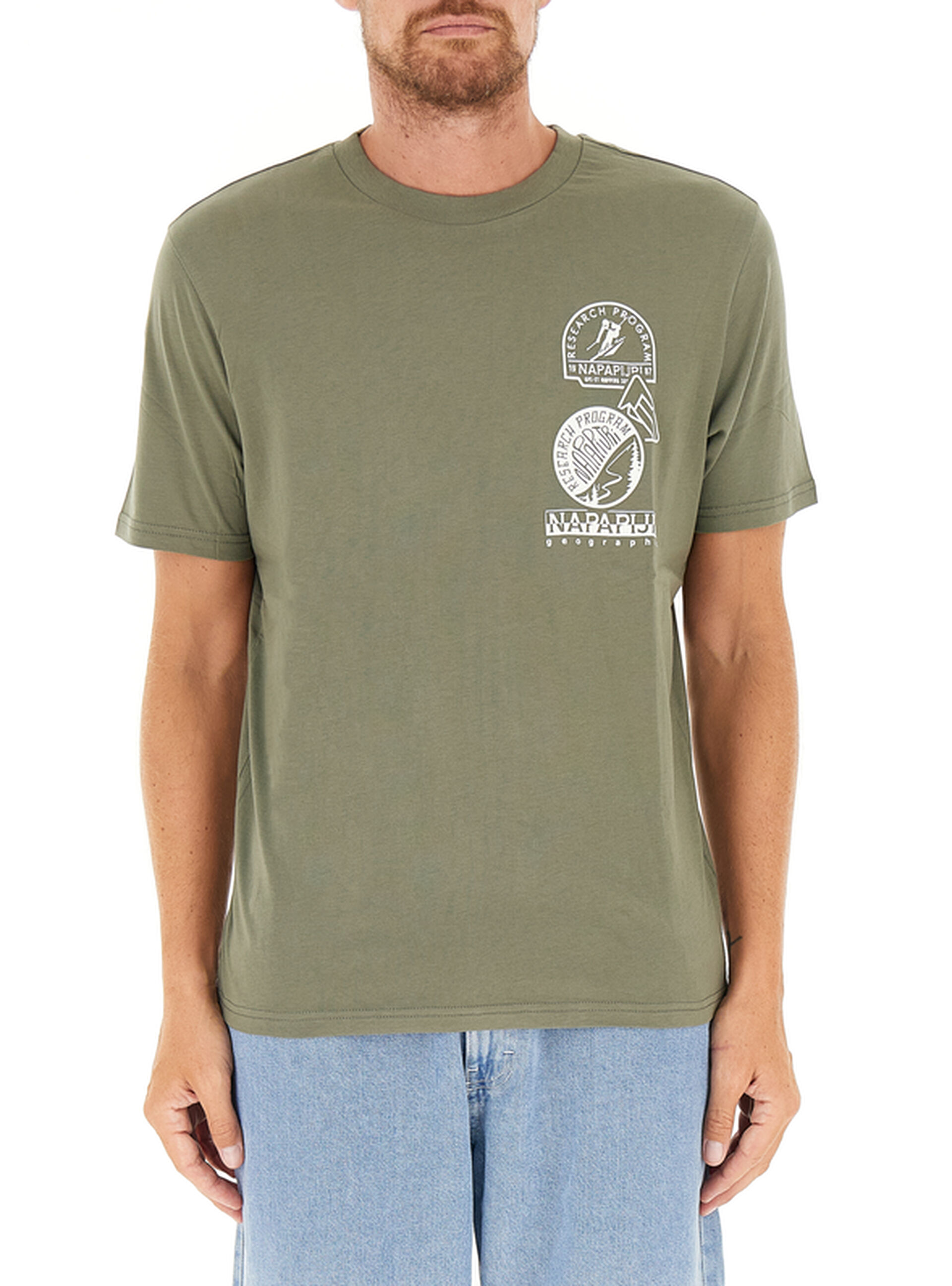 T-shirt girocollo VERDE OLIVA