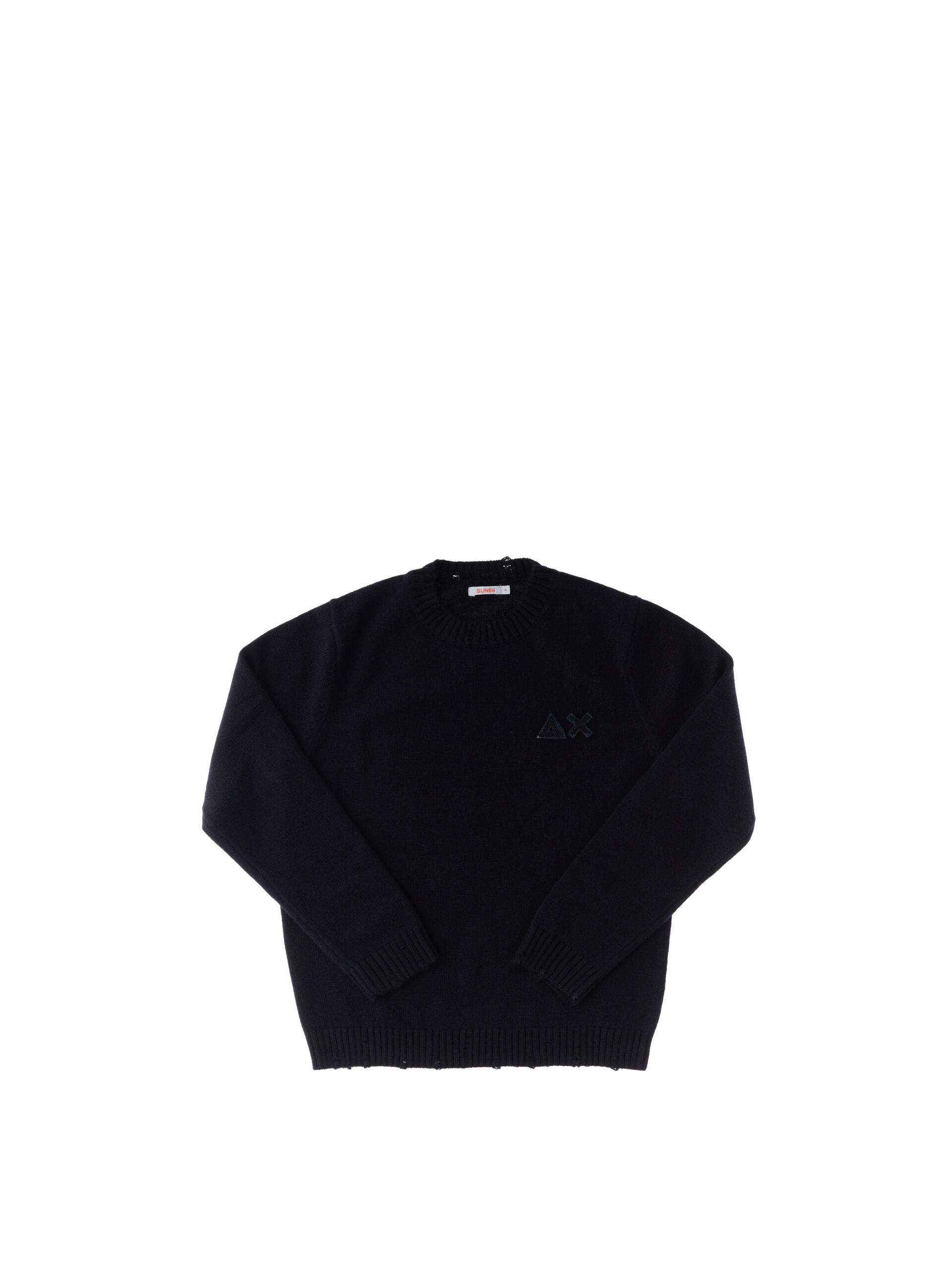 Maglione misto lana BLU NOTTE