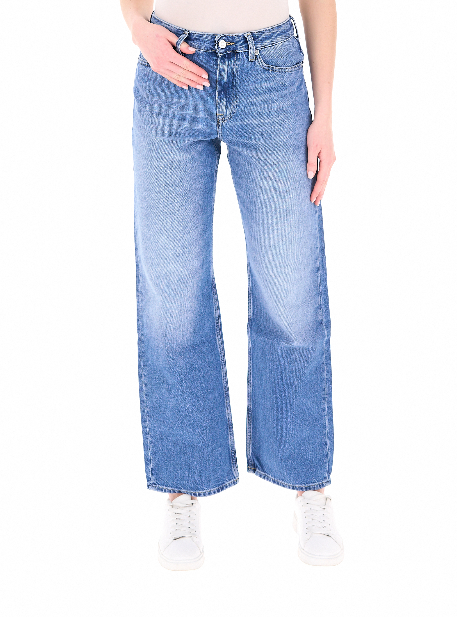 Jeans straight AZZURRO