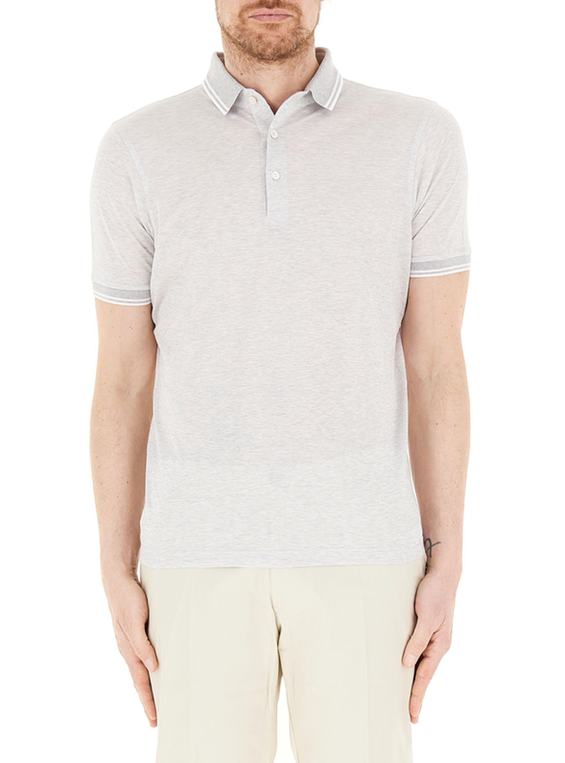 Polo maniche corte GRIGIO CHIARO