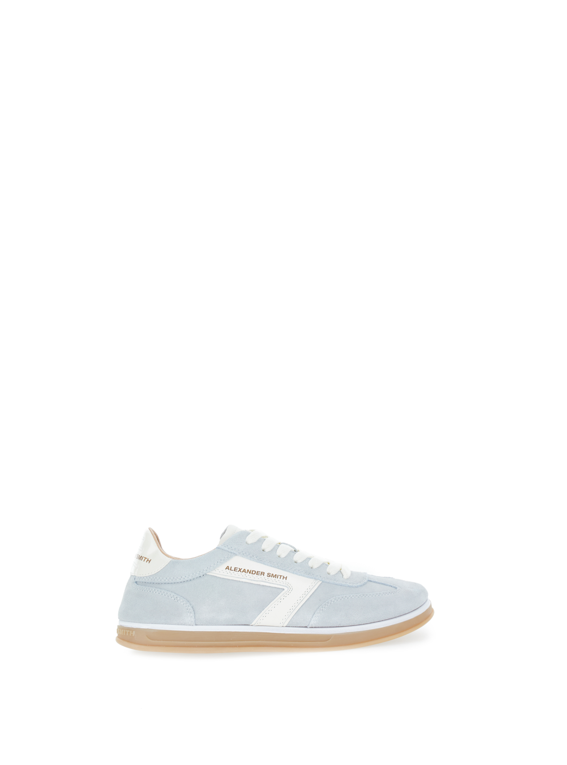Sneakers in pelle AZZURRO CHIARO