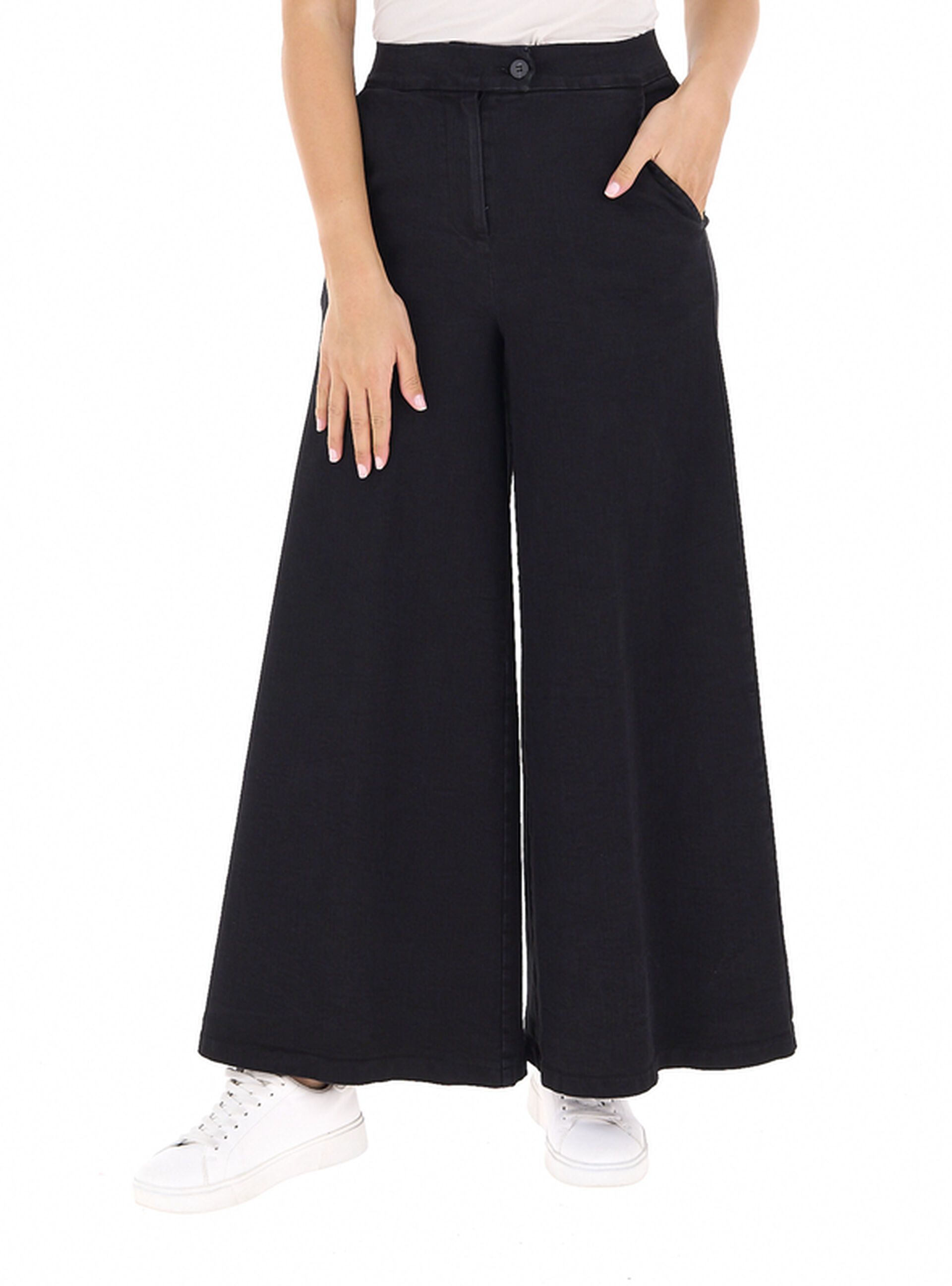 ABSIZE Jeans a palazzo NERO 46