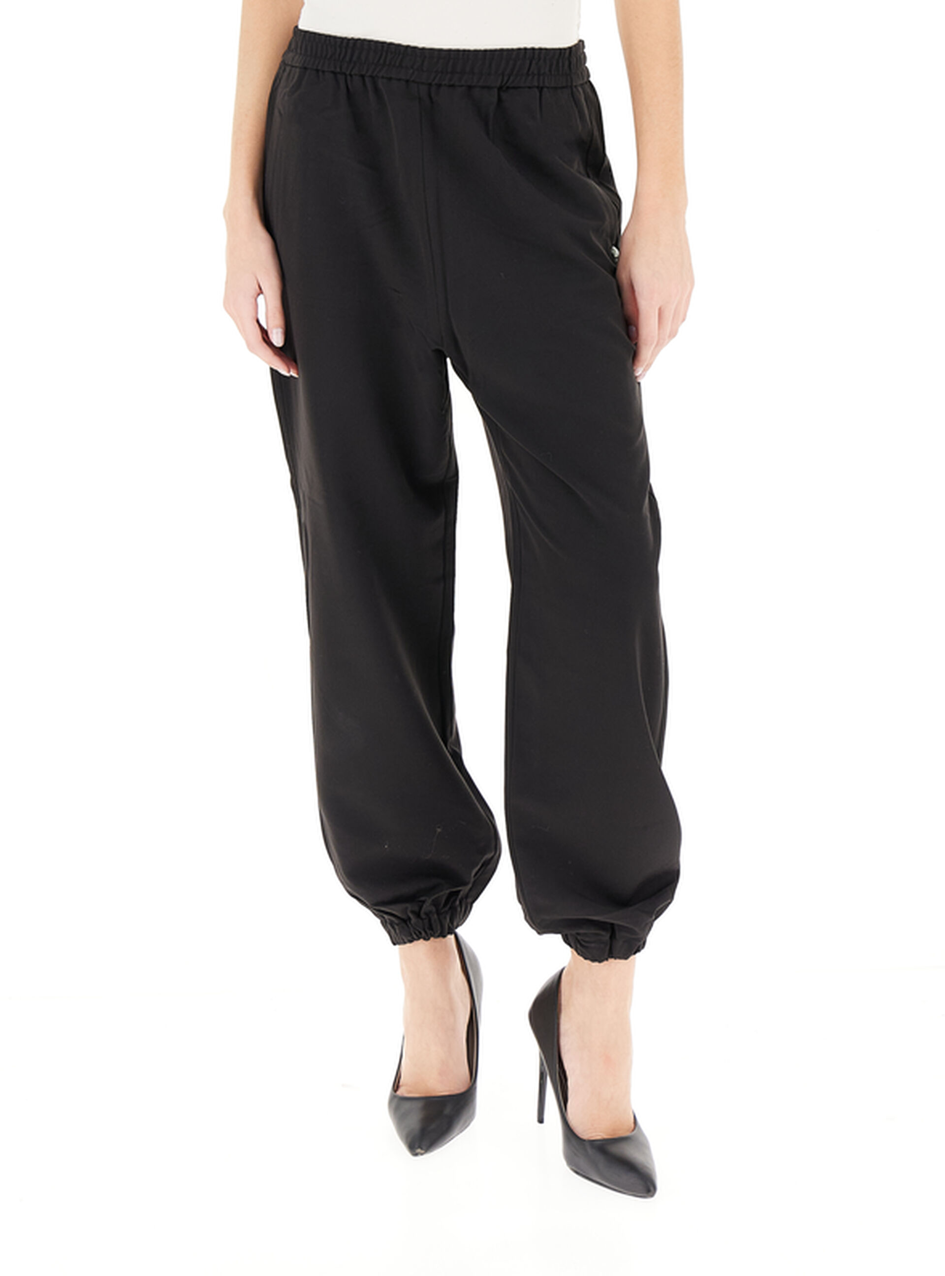 Pantalone misto viscosa LIU JEANS NERO 42