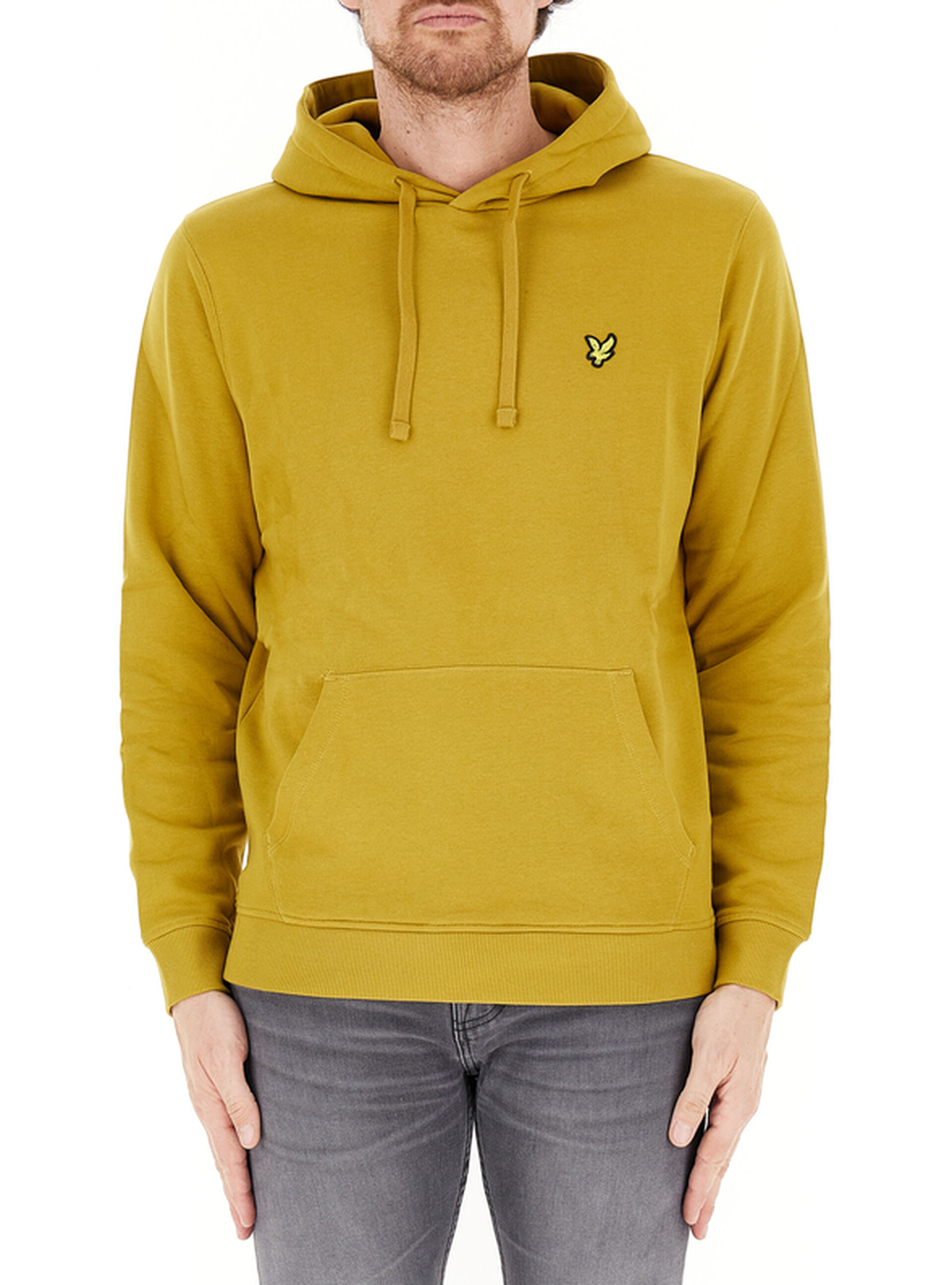 Felpa con cappuccio SENAPE XL
