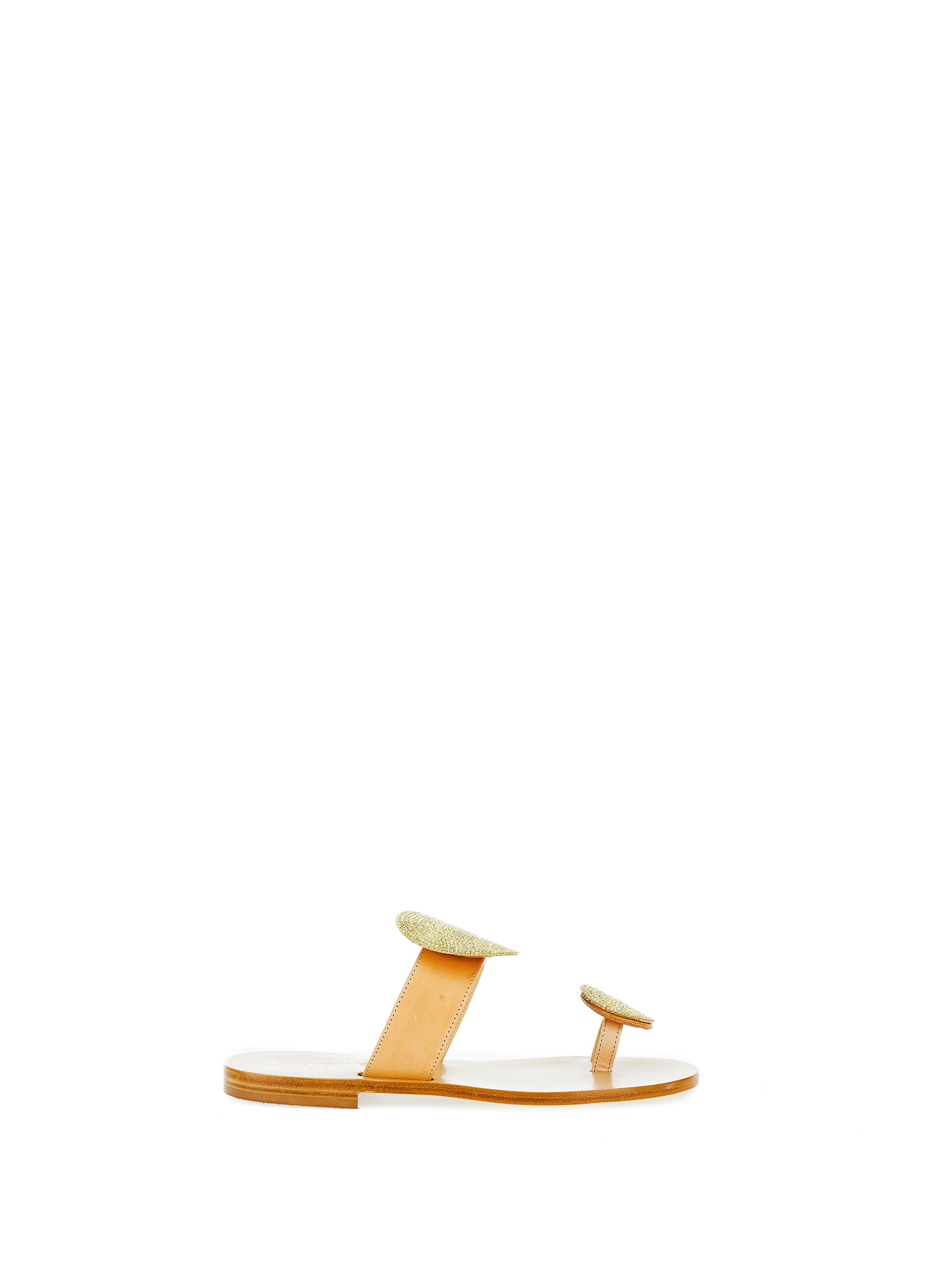 Ciabatte in pelle BEIGE