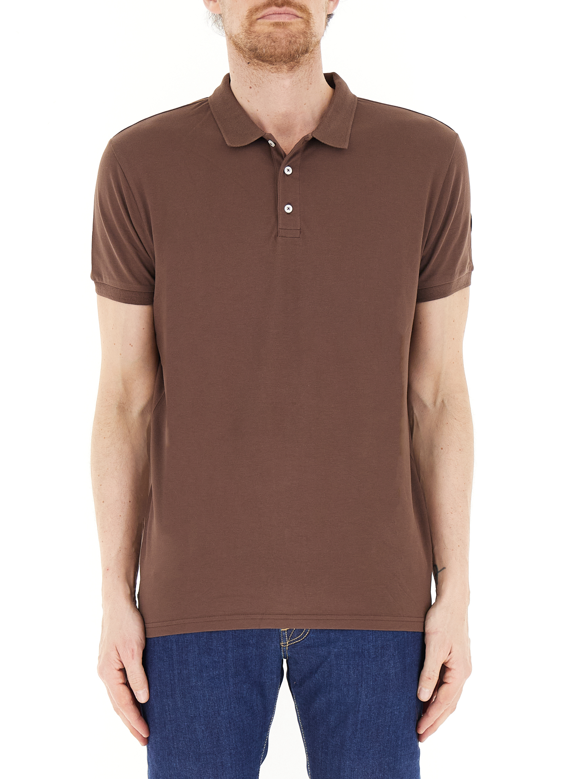 Polo in cotone ORIGINALS MARRONE