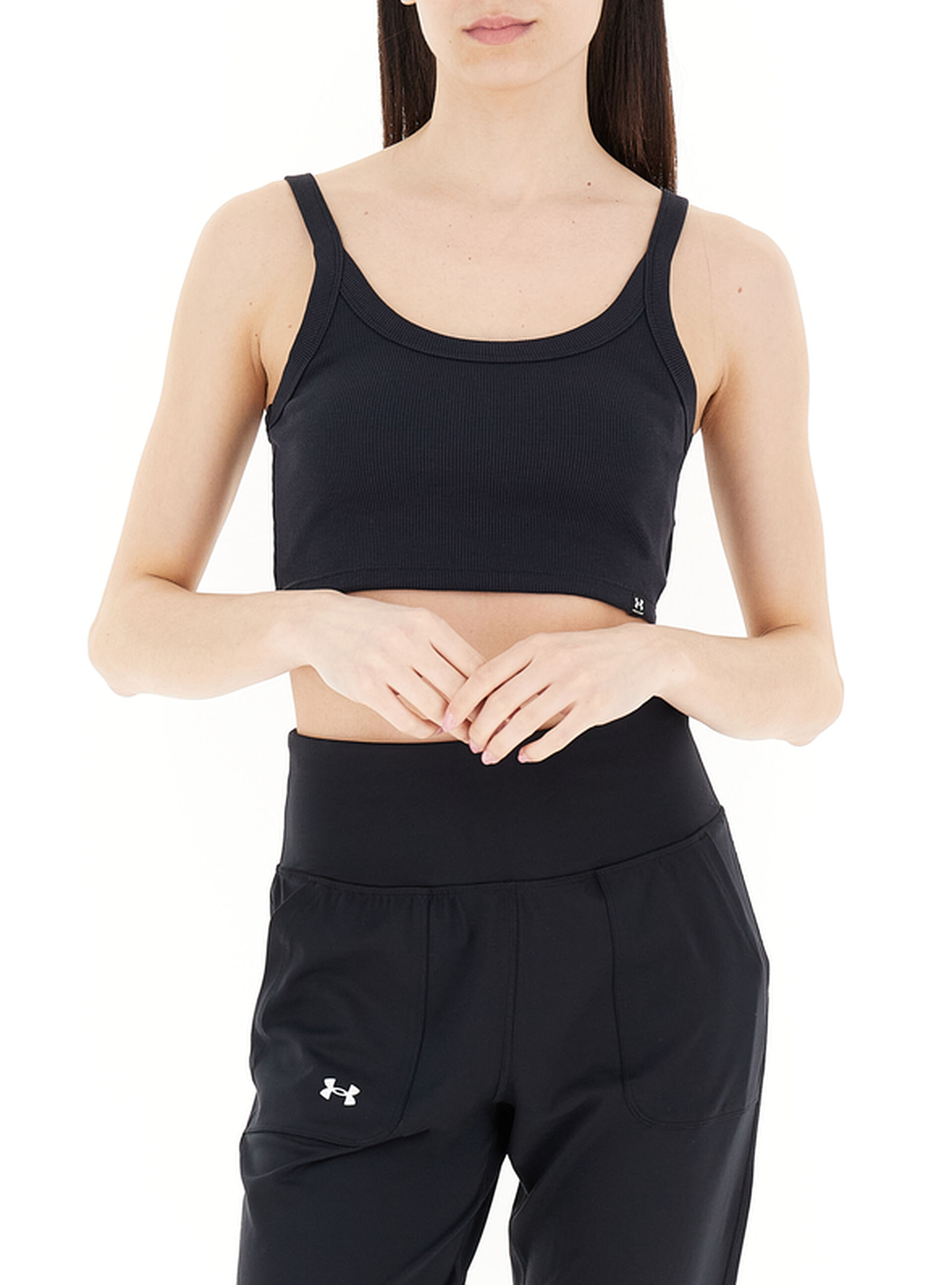 Under Armour Top a costine NERO