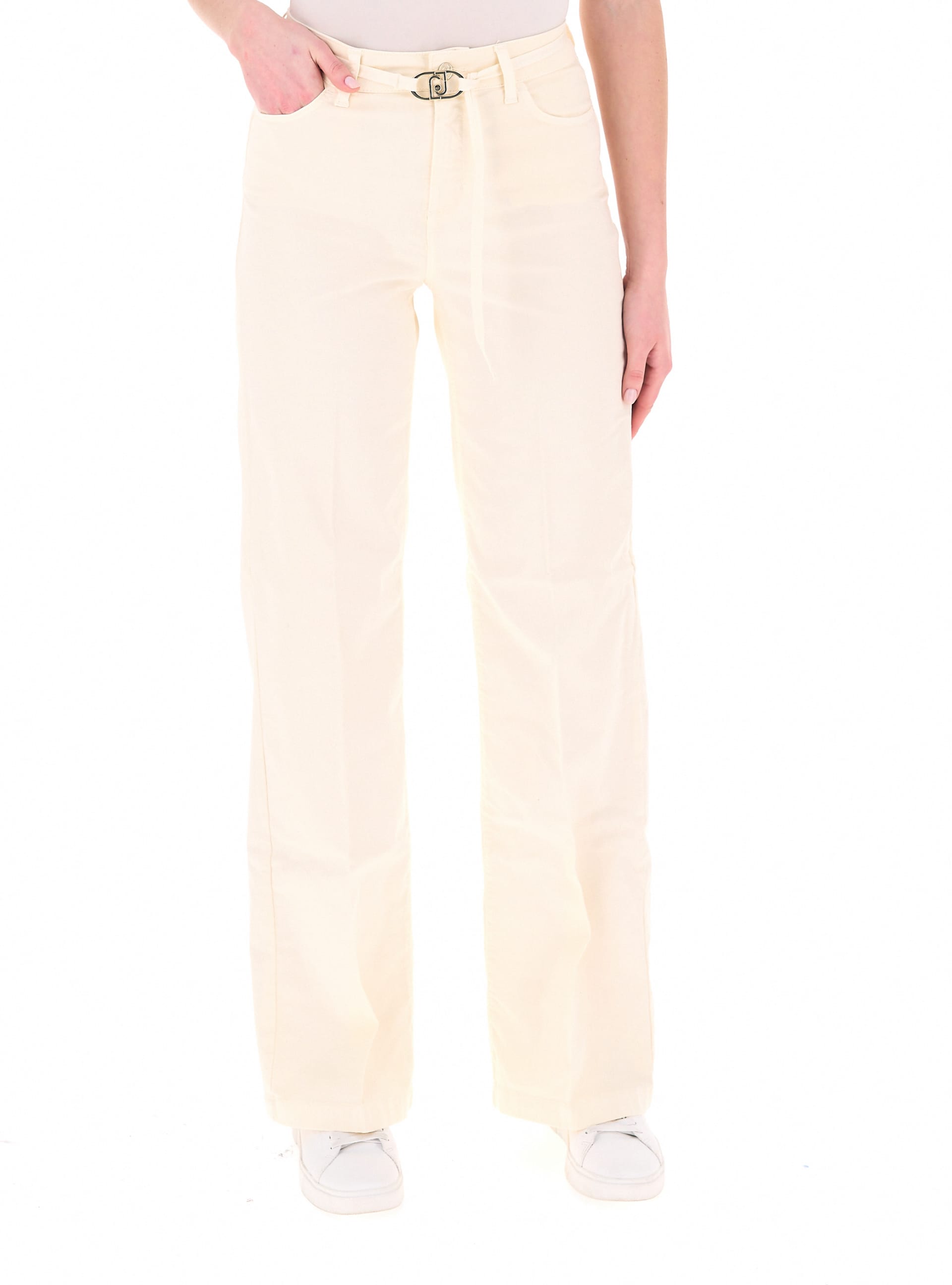 Pantalone wide leg LIU JEANS AVORIO 28