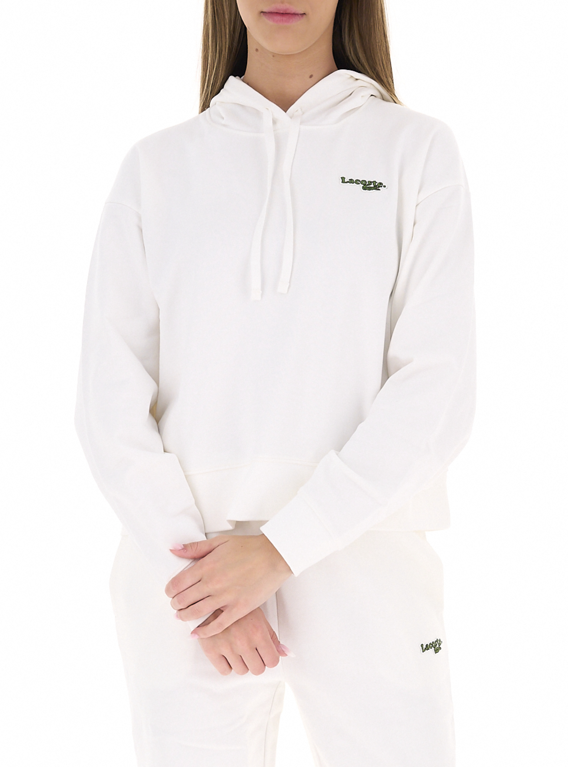 Lacoste Felpa con cappuccio PANNA
