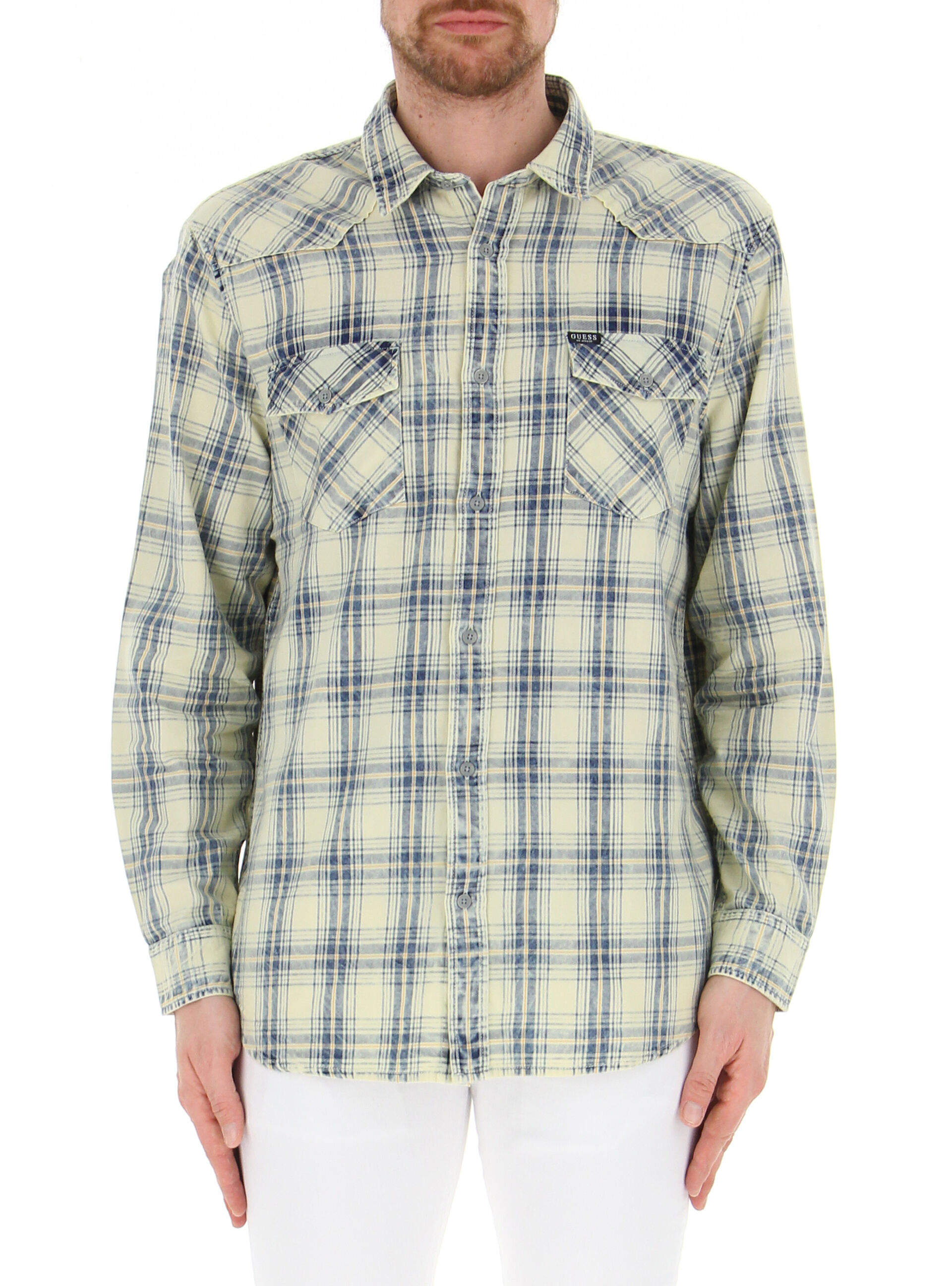 Guess Camicia regular GIALLO