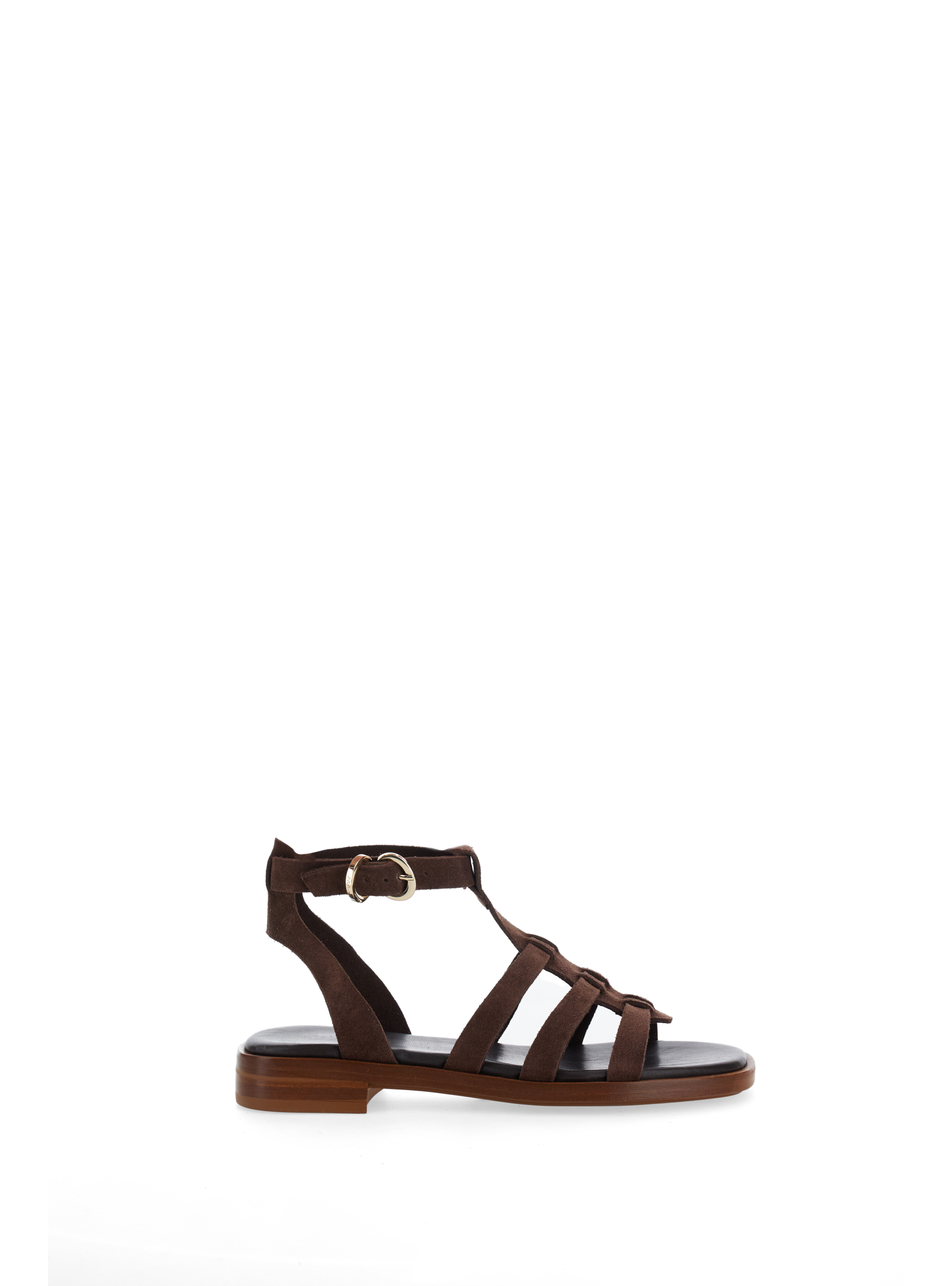 FRAU Sandali in pelle MARRONE