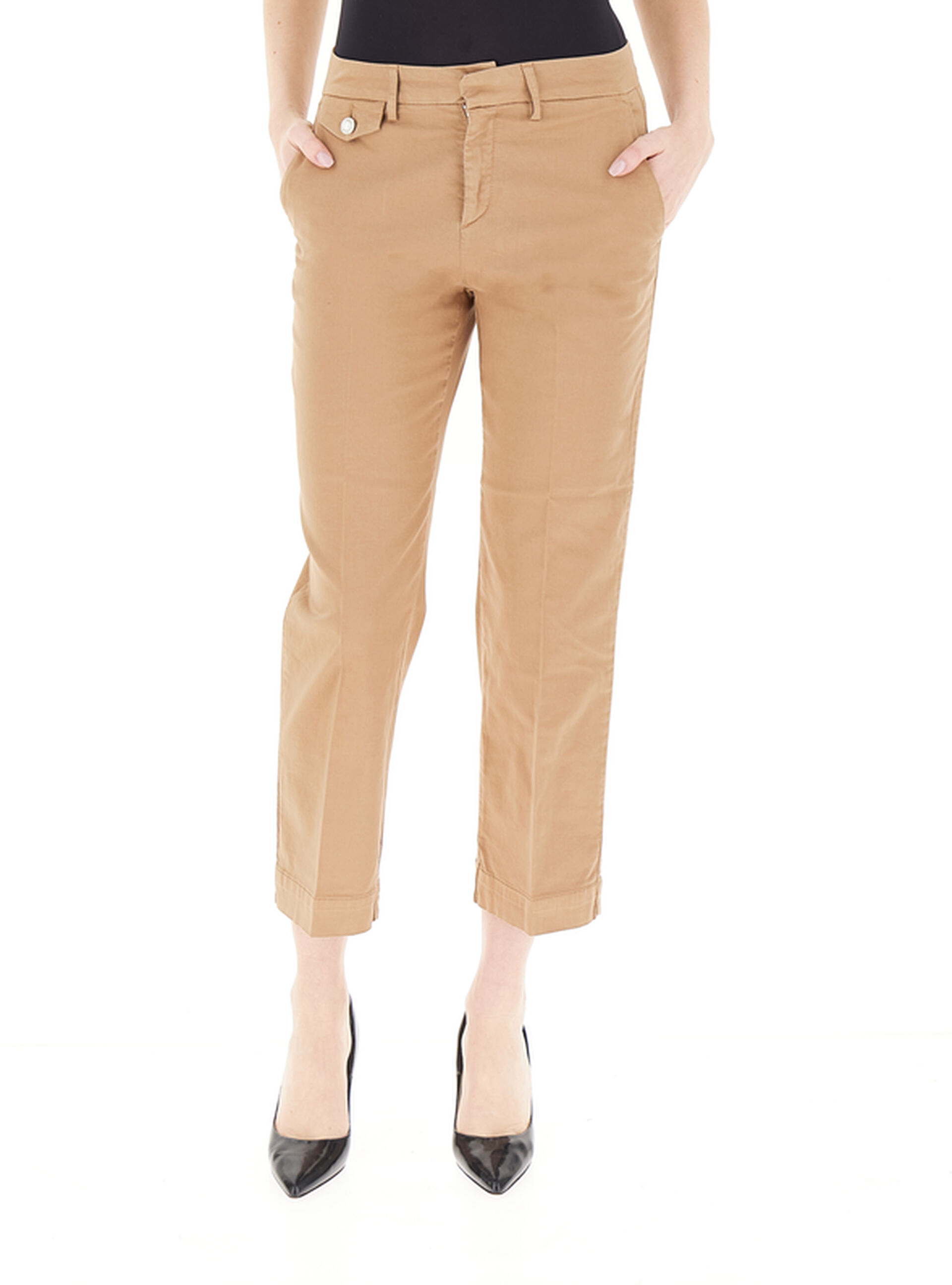 Pantalone in cotone LIU JEANS CAMMELLO 27