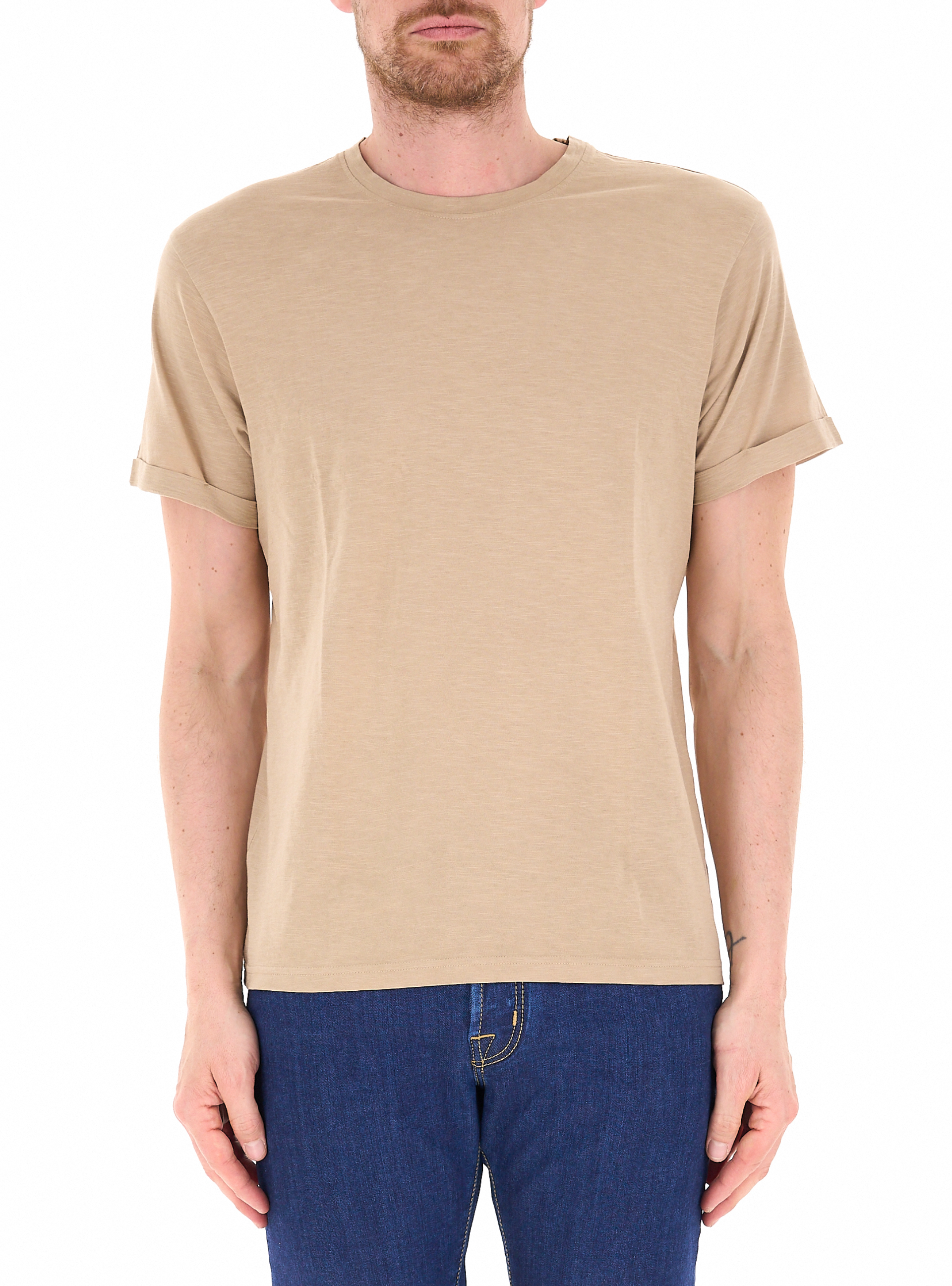 BOMBOOGIE T-shirt girocollo BEIGE