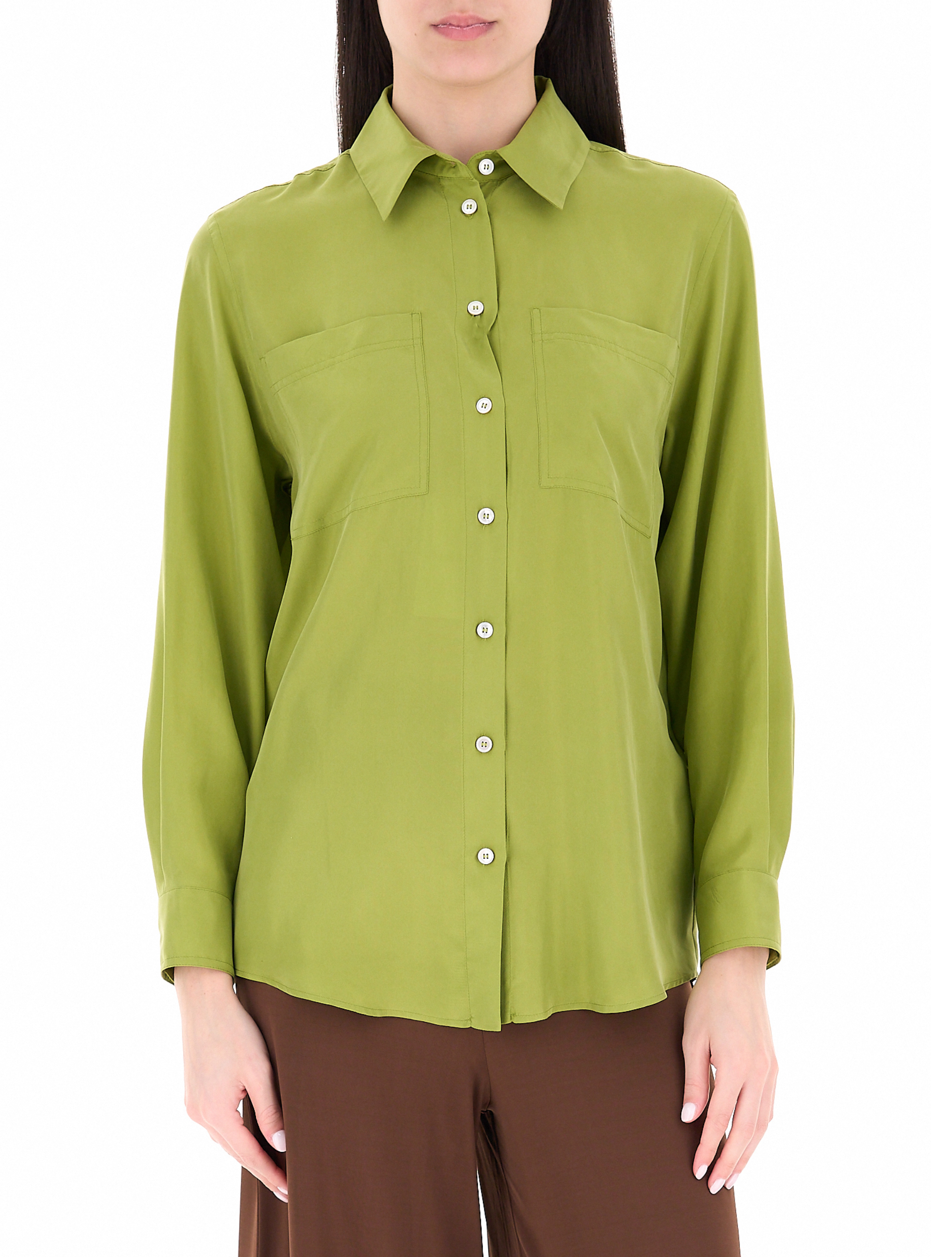 Marella Camicia in seta PISTACCHIO