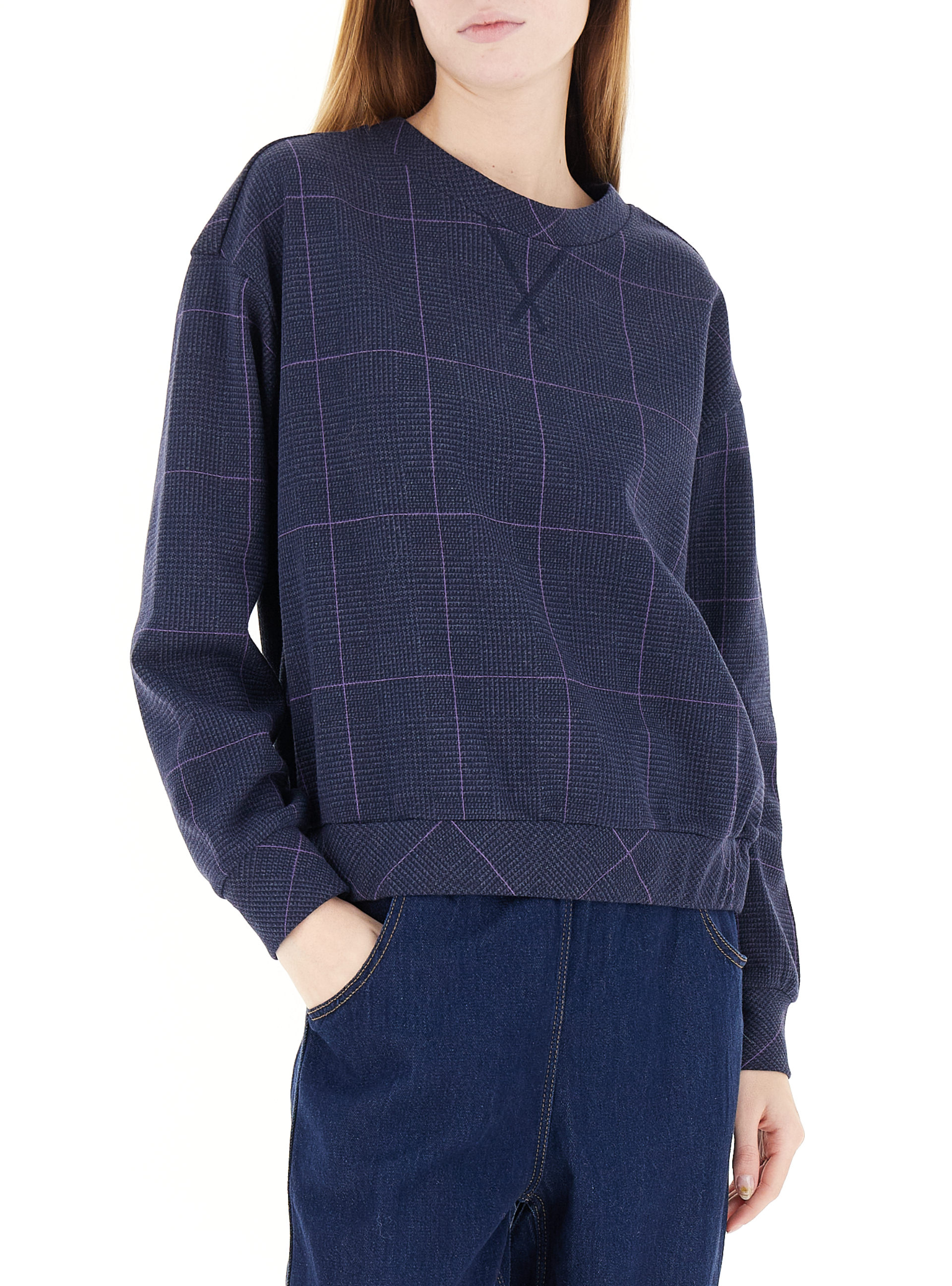 DEHA Felpa girocollo BLU NAVY S
