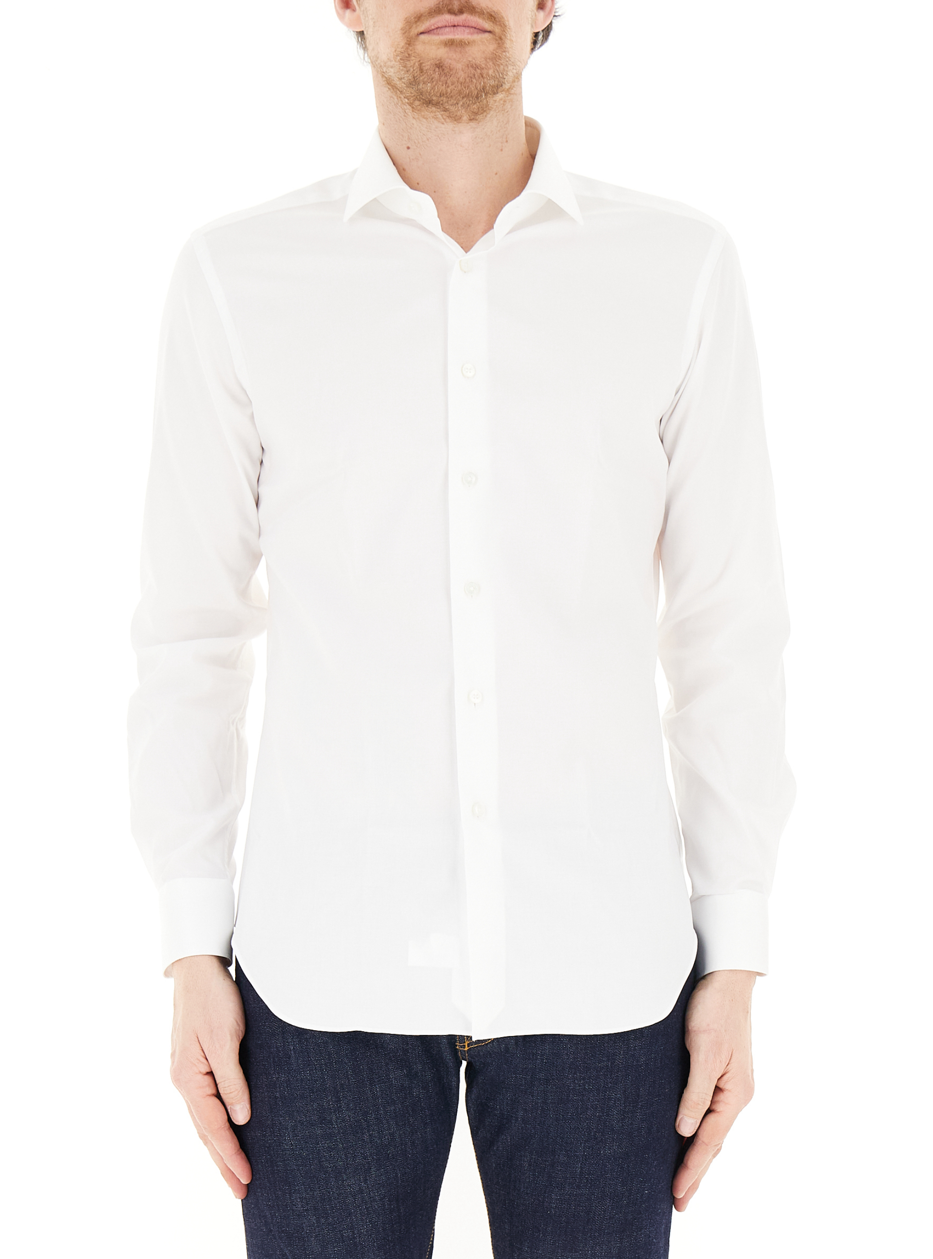Camicia travel tailor fit BIANCO