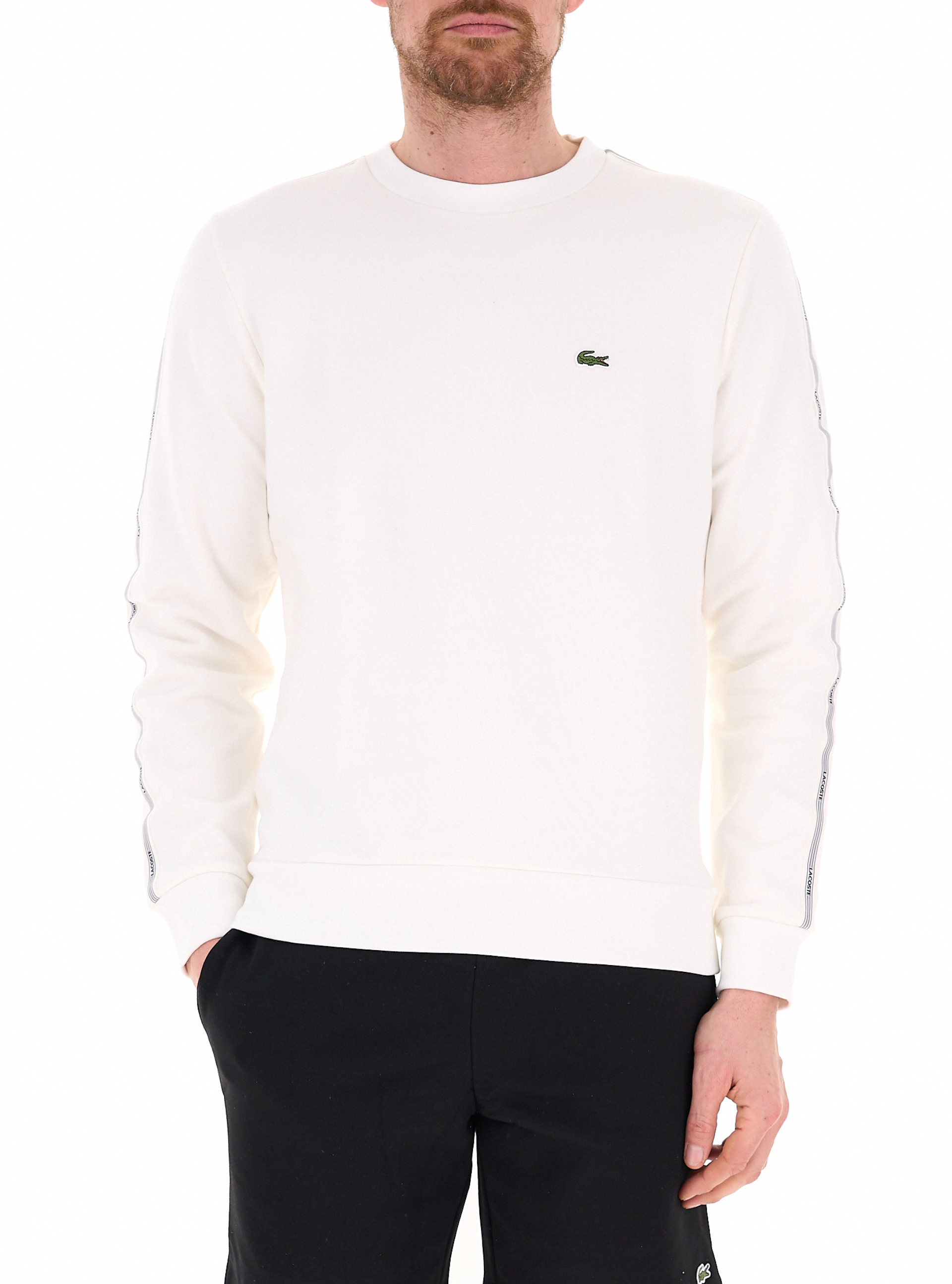 Lacoste Felpa in cotone PANNA
