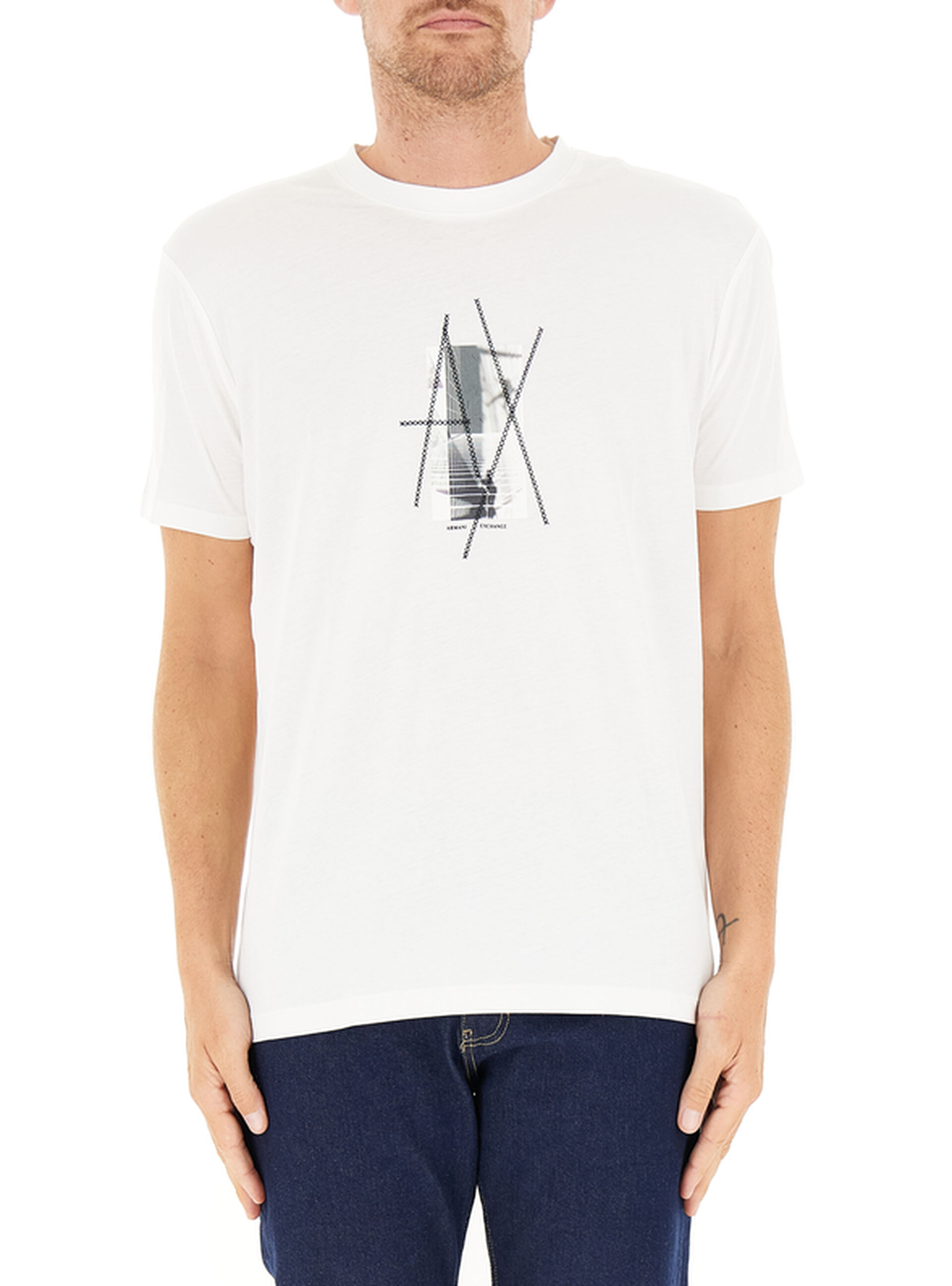T-shirt girocollo BIANCO