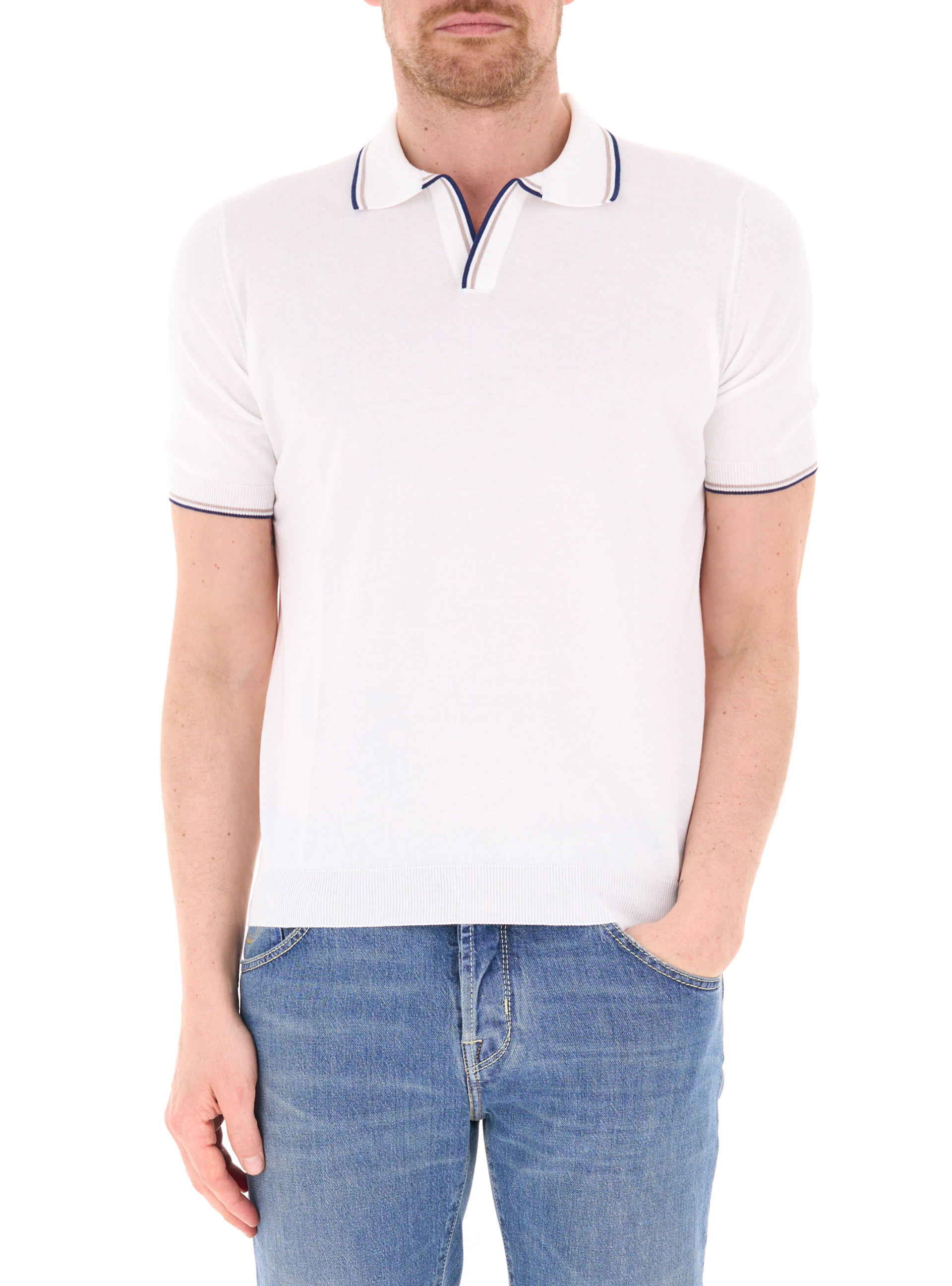 Polo in cotone BIANCO 50