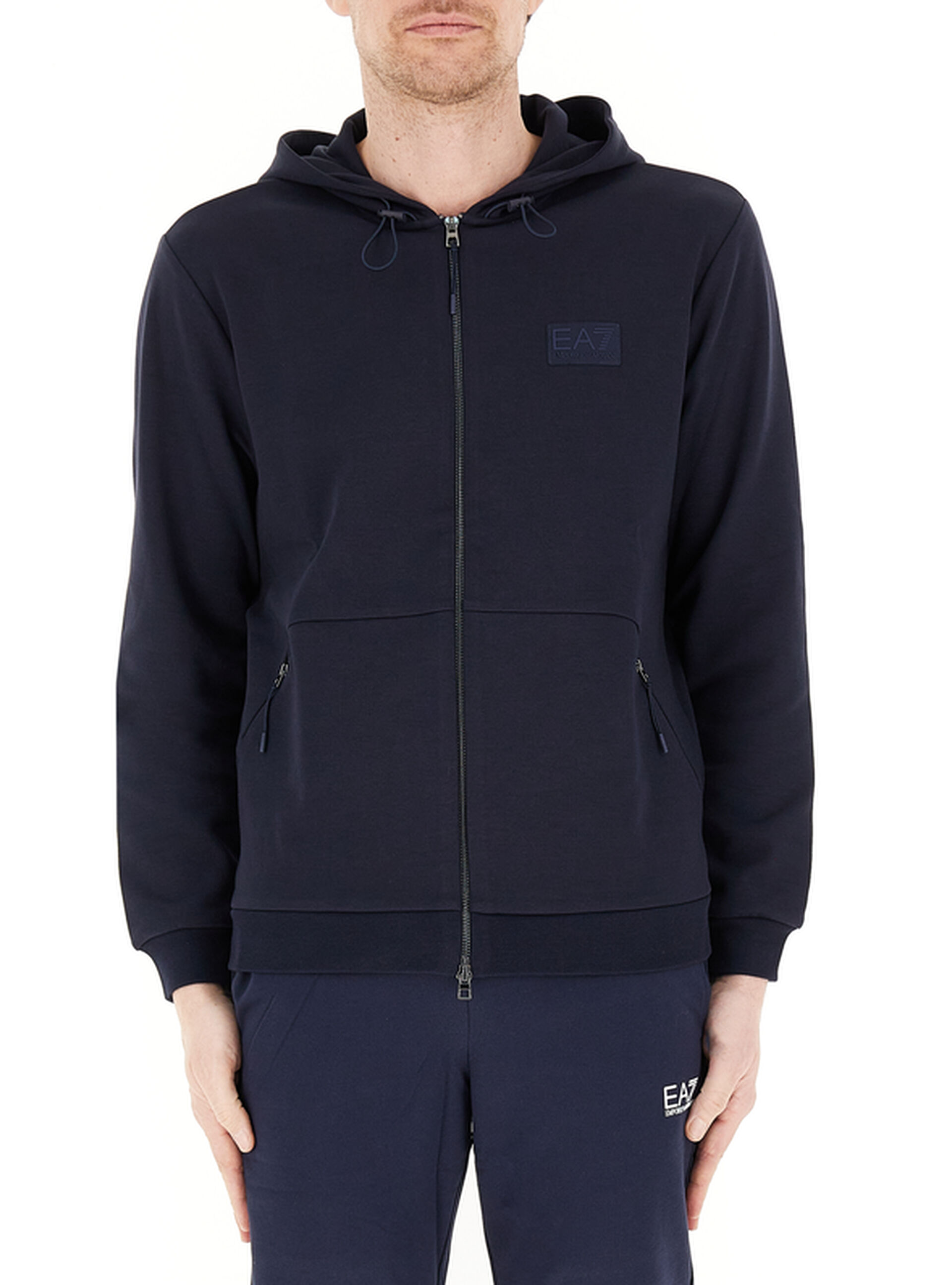 Felpa con cappuccio BLU NOTTE XL