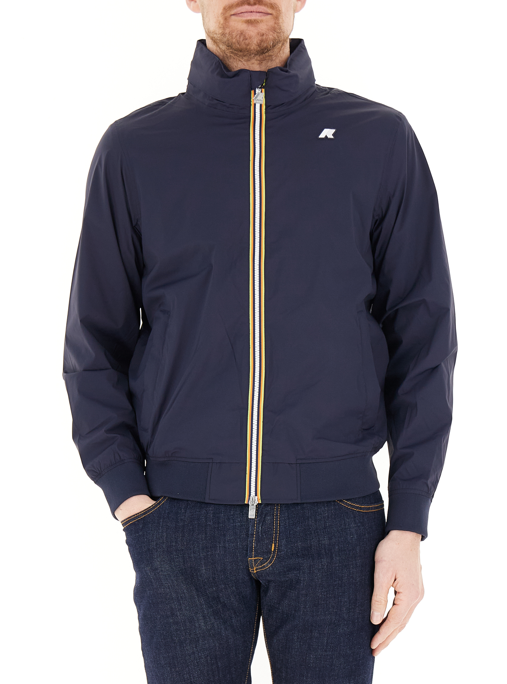 K-way Bomber antivento BLU NOTTE