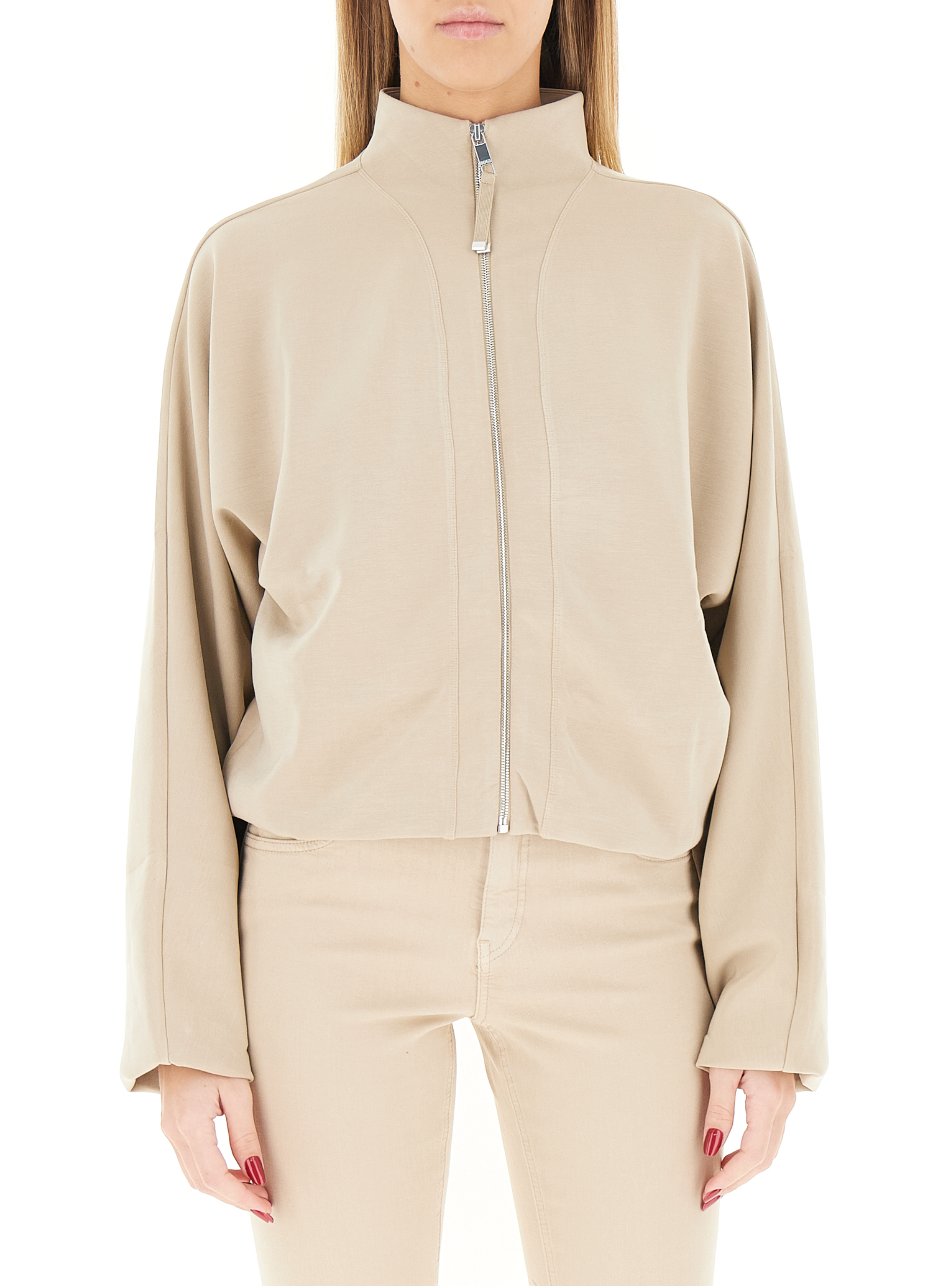 Hugo Boss Felpa con zip BOSS SABBIA