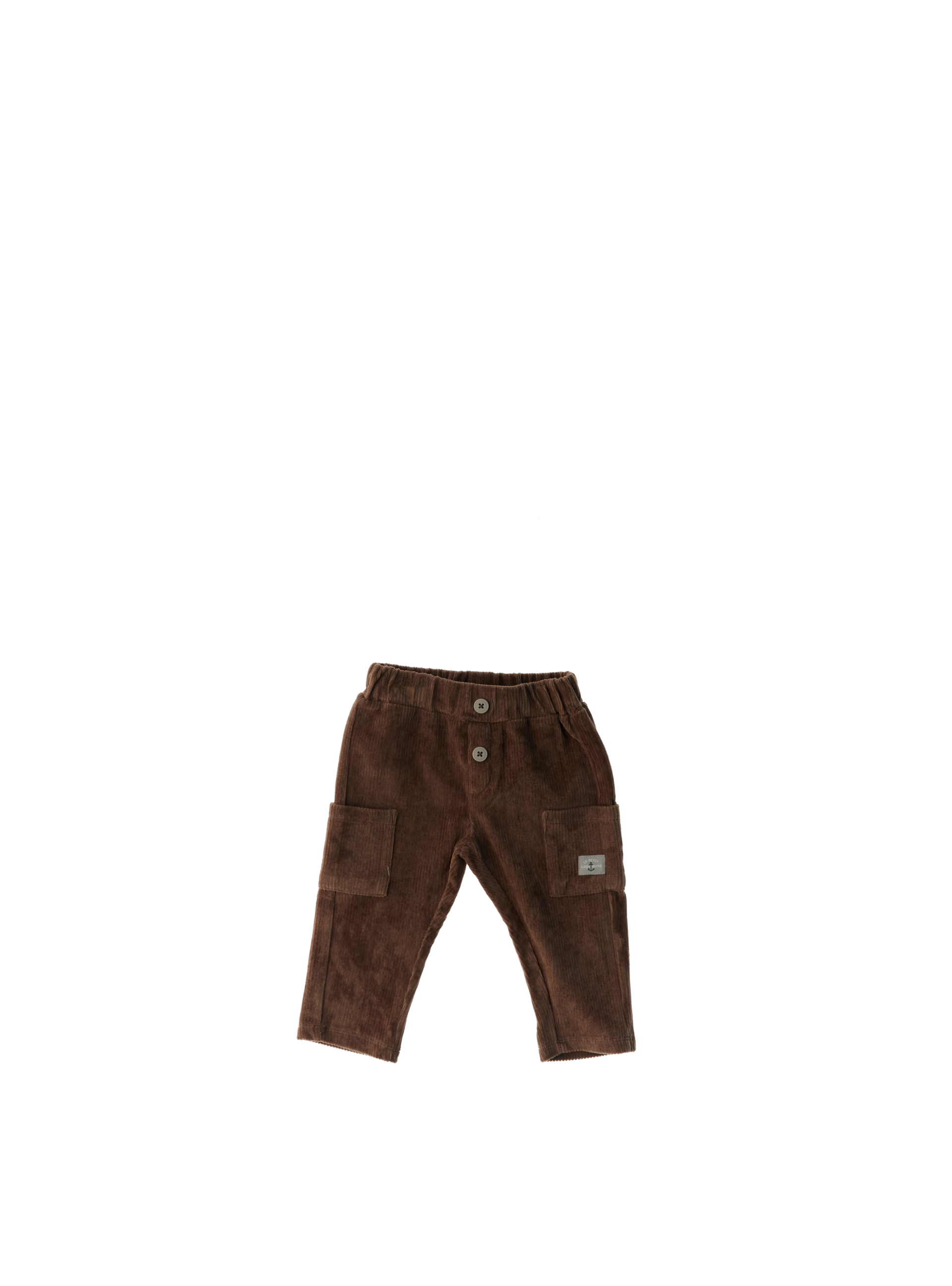 Pantalone velluto costine MARRONE