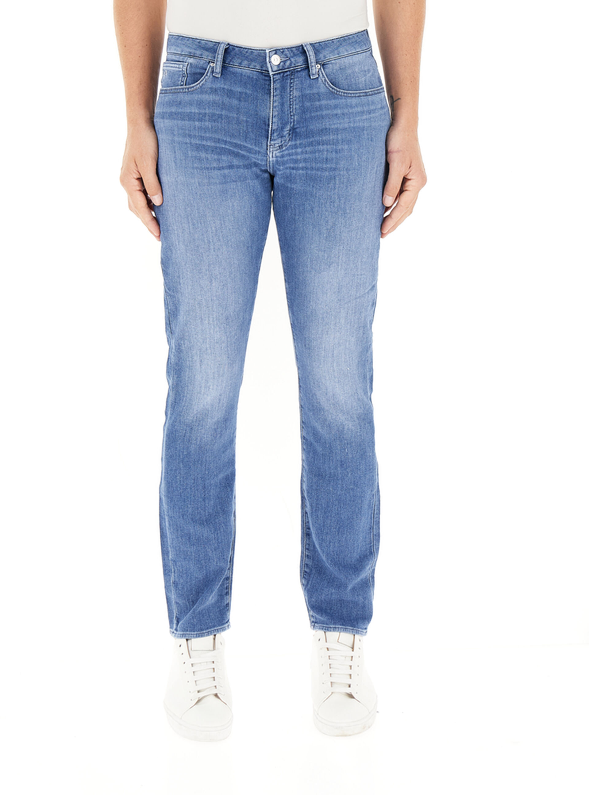 Jeans misto cotone AZZURRO