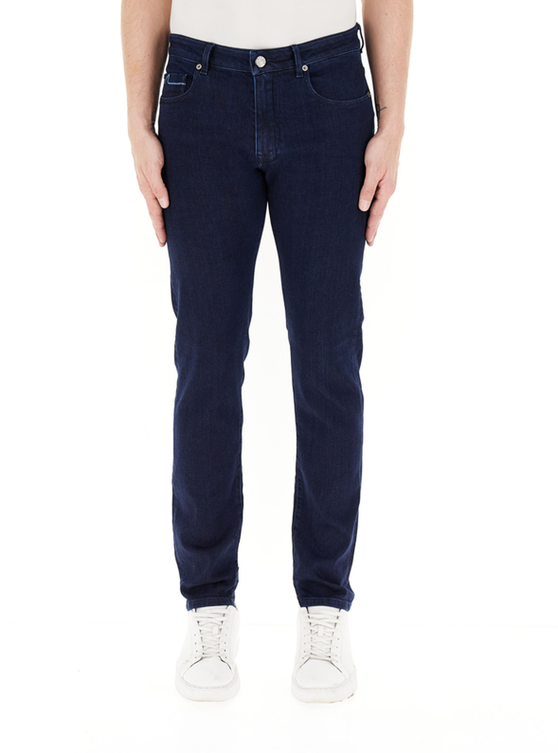 Jeans straight leg BLU NAVY