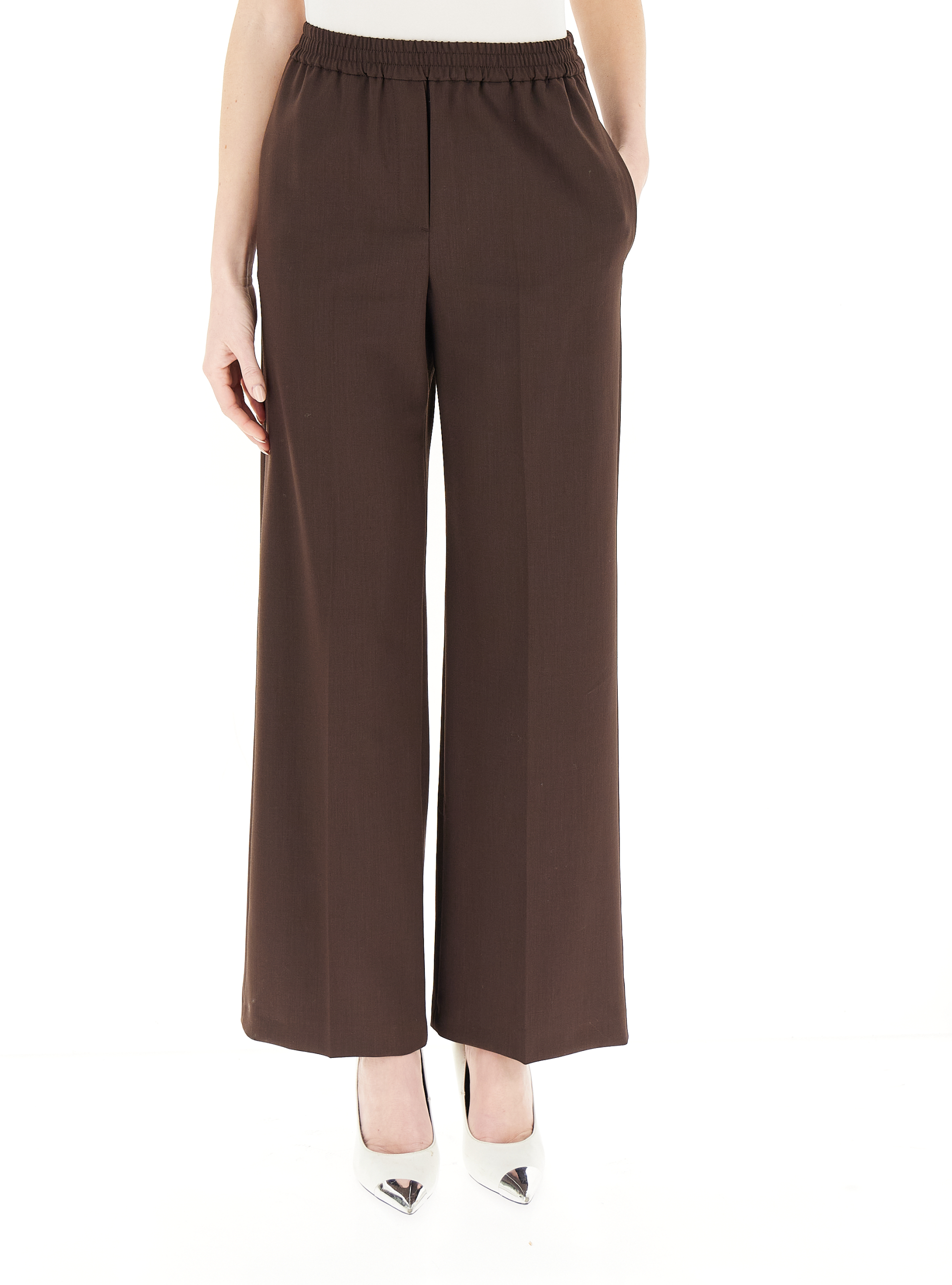 Pantalone misto lana MARRONE 40