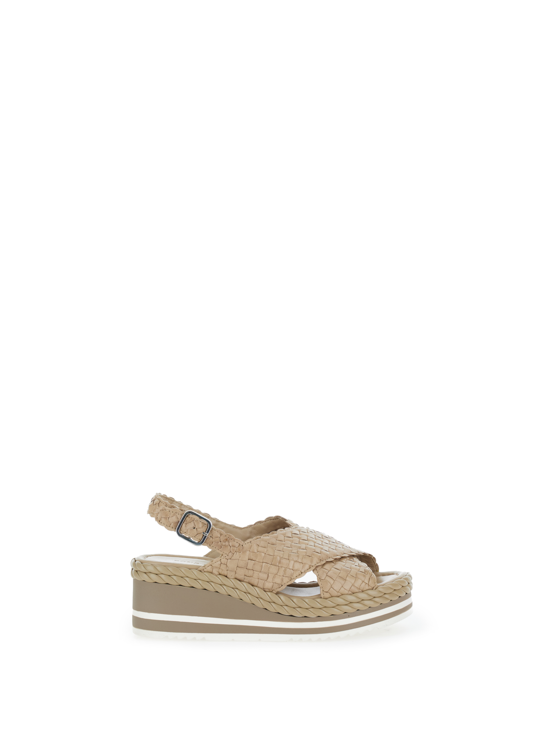 Sandali con plateau BEIGE