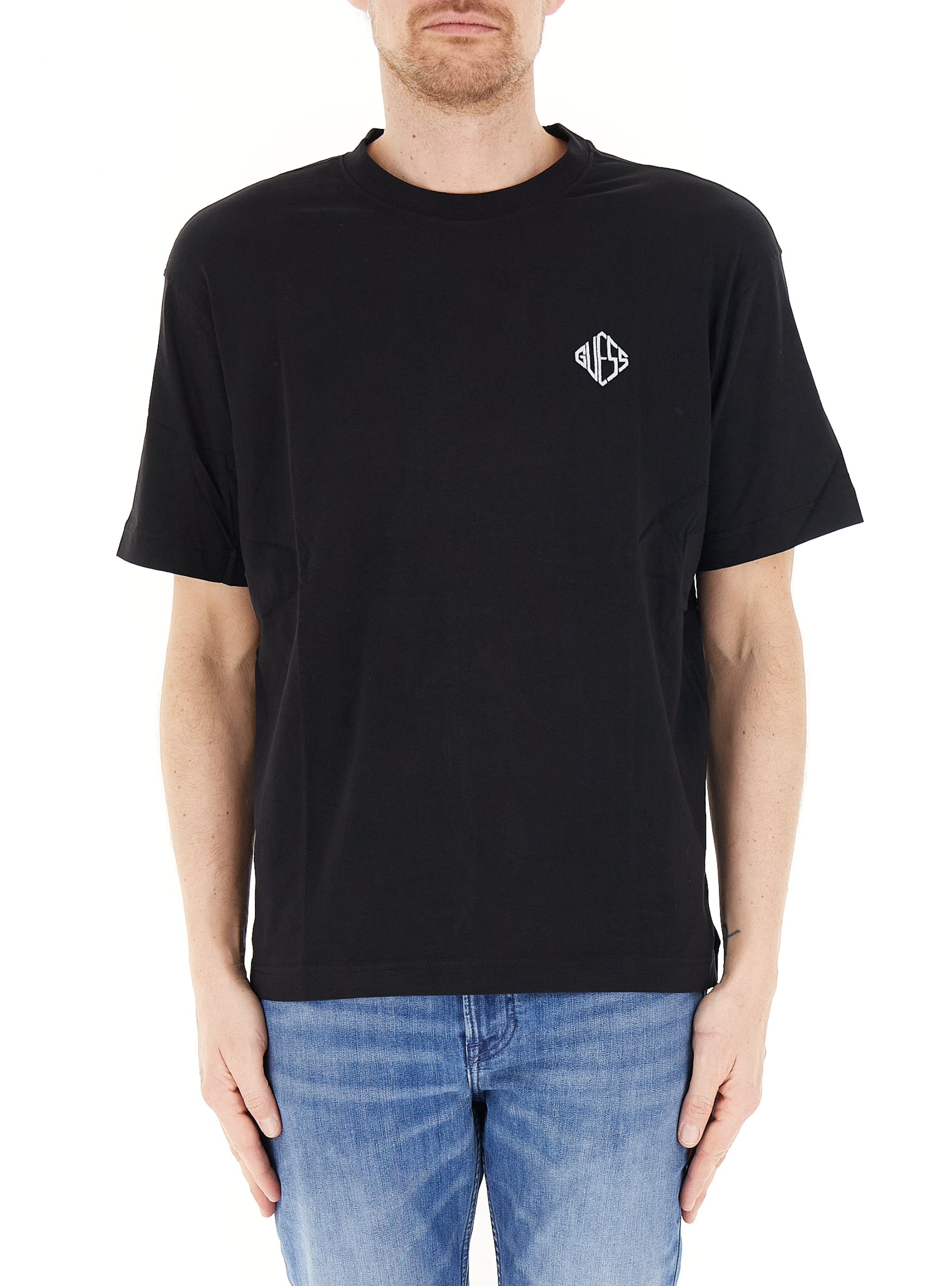 Guess T-shirt girocollo NERO L