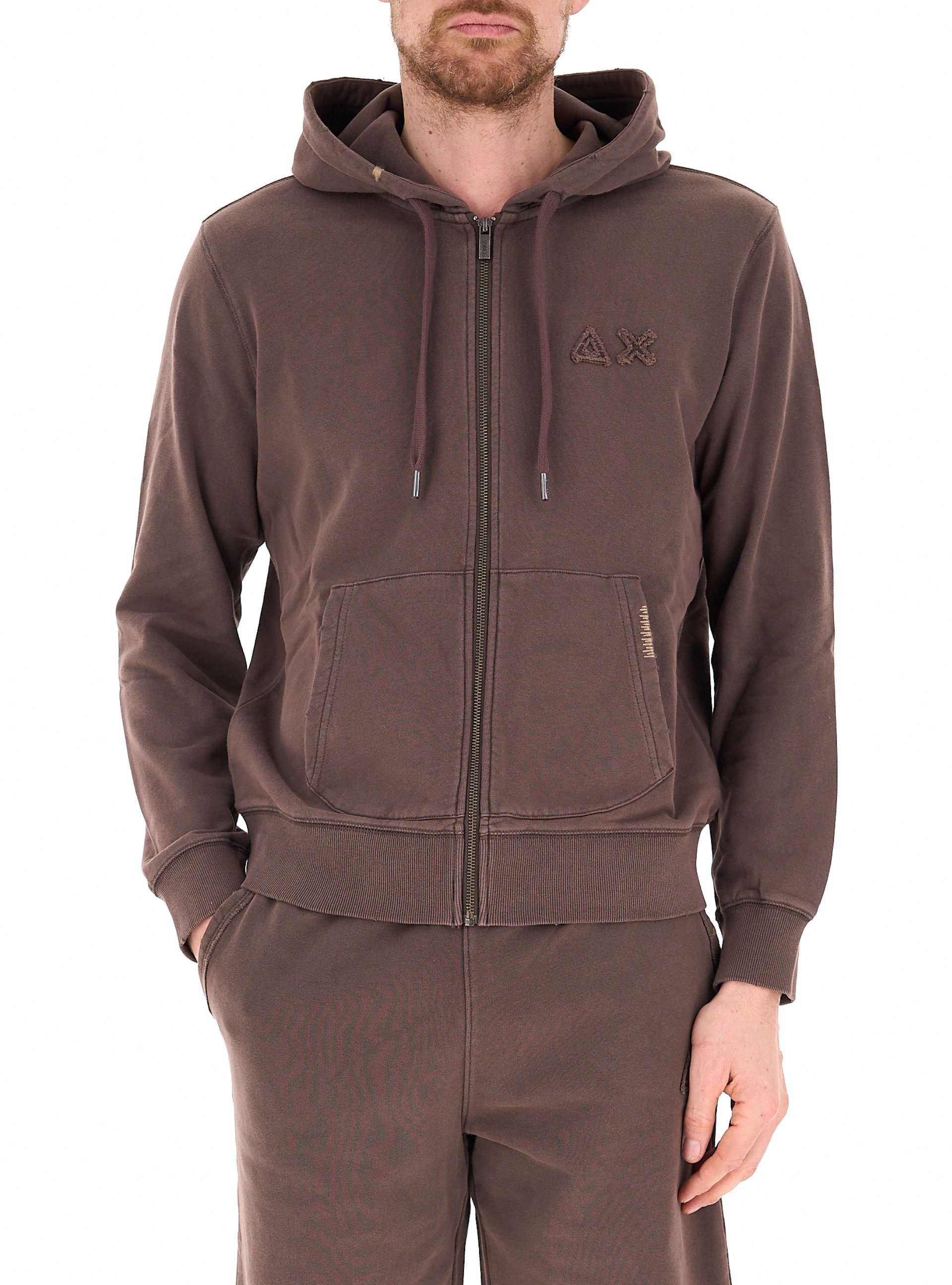 SUN68 Felpa in cotone NOCCIOLA S