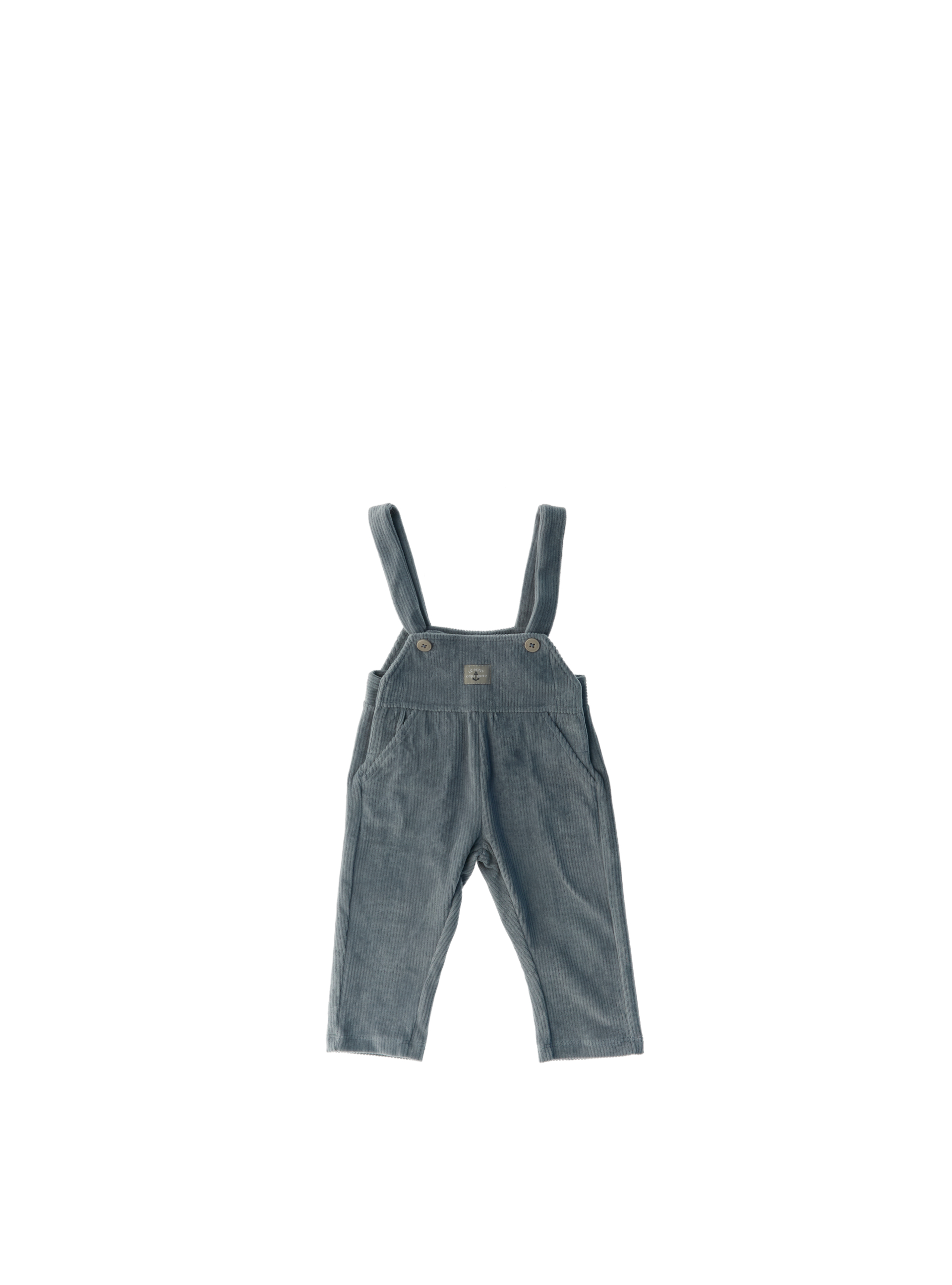 Salopette velluto costine AZZURRO POLVERE 076/12M