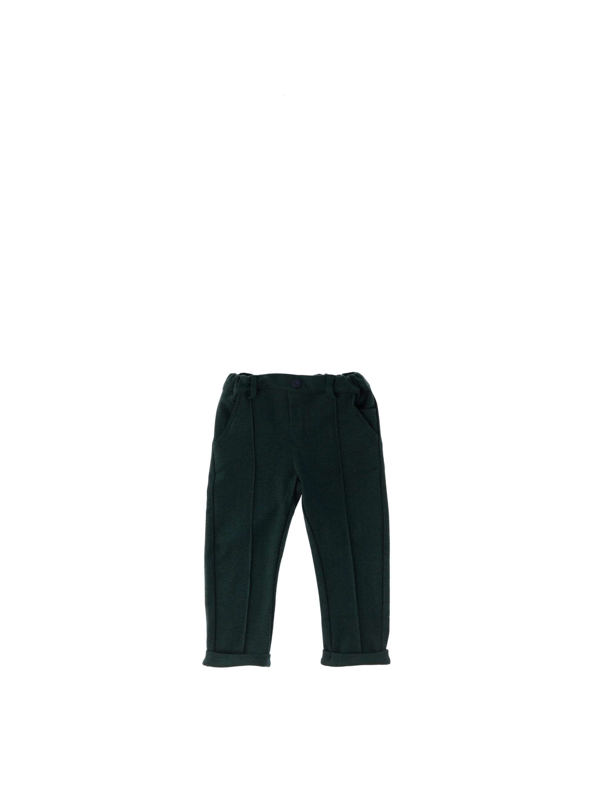 Pantalone misto cotone VERDE SCURO