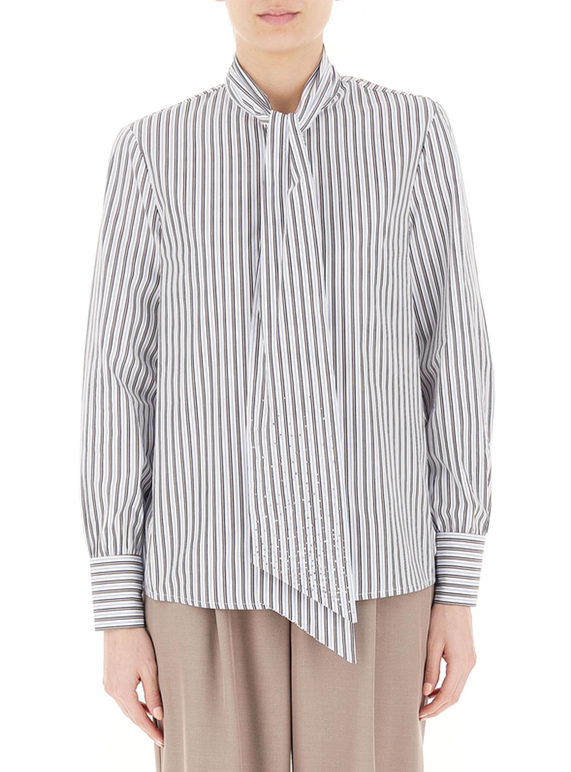 Dixie Camicia a righe PANNA
