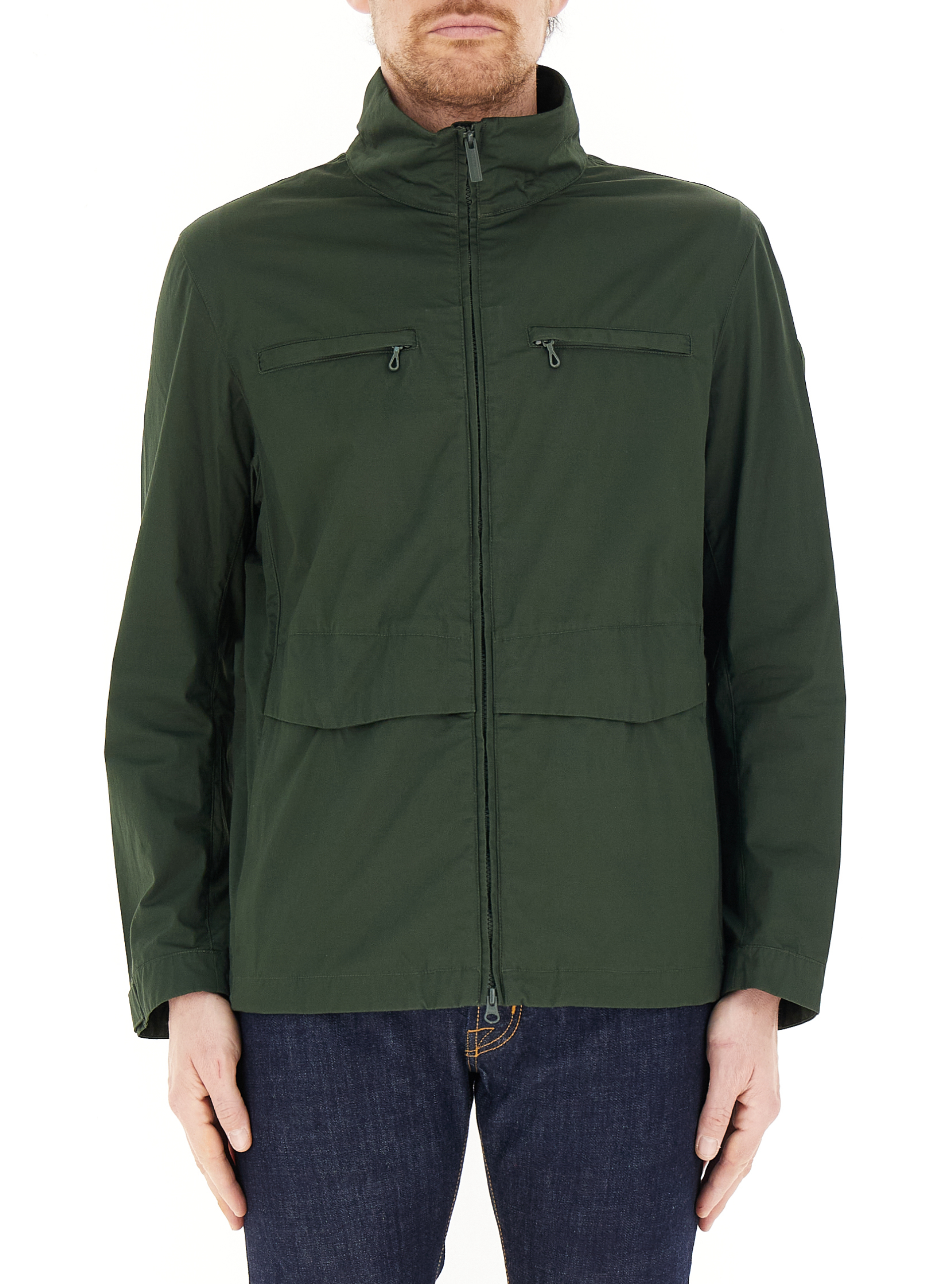 Giubbino con zip ORIGINALS VERDE MILITARE 48