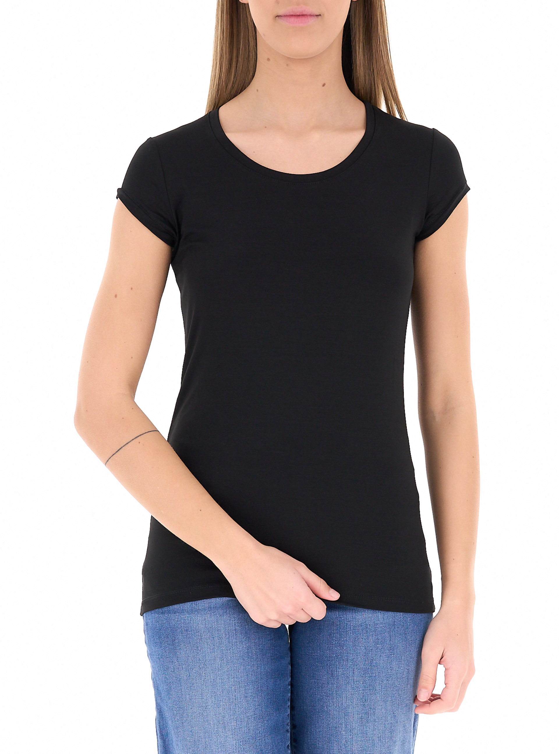 VICOLO T-shirt in viscosa NERO UNI