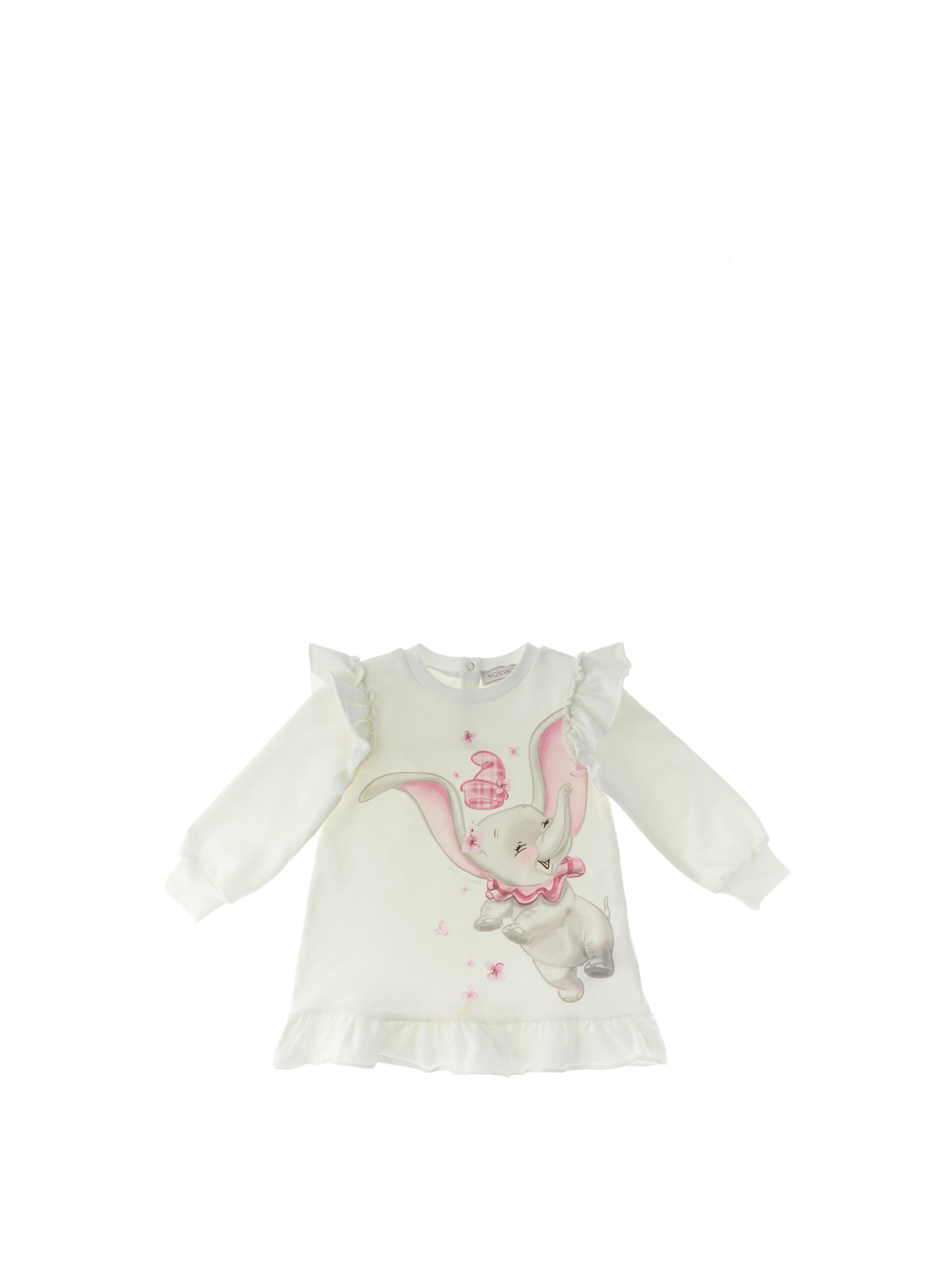 MONNALISA Abito con volants PANNA