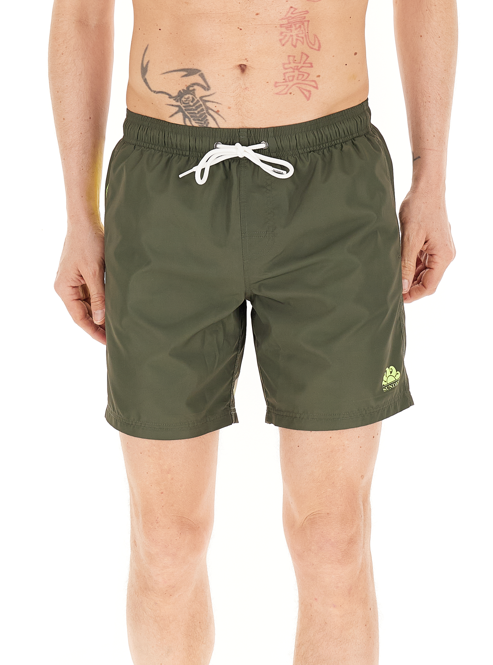 SUNDEK Shorts da bagno VERDE OLIVA