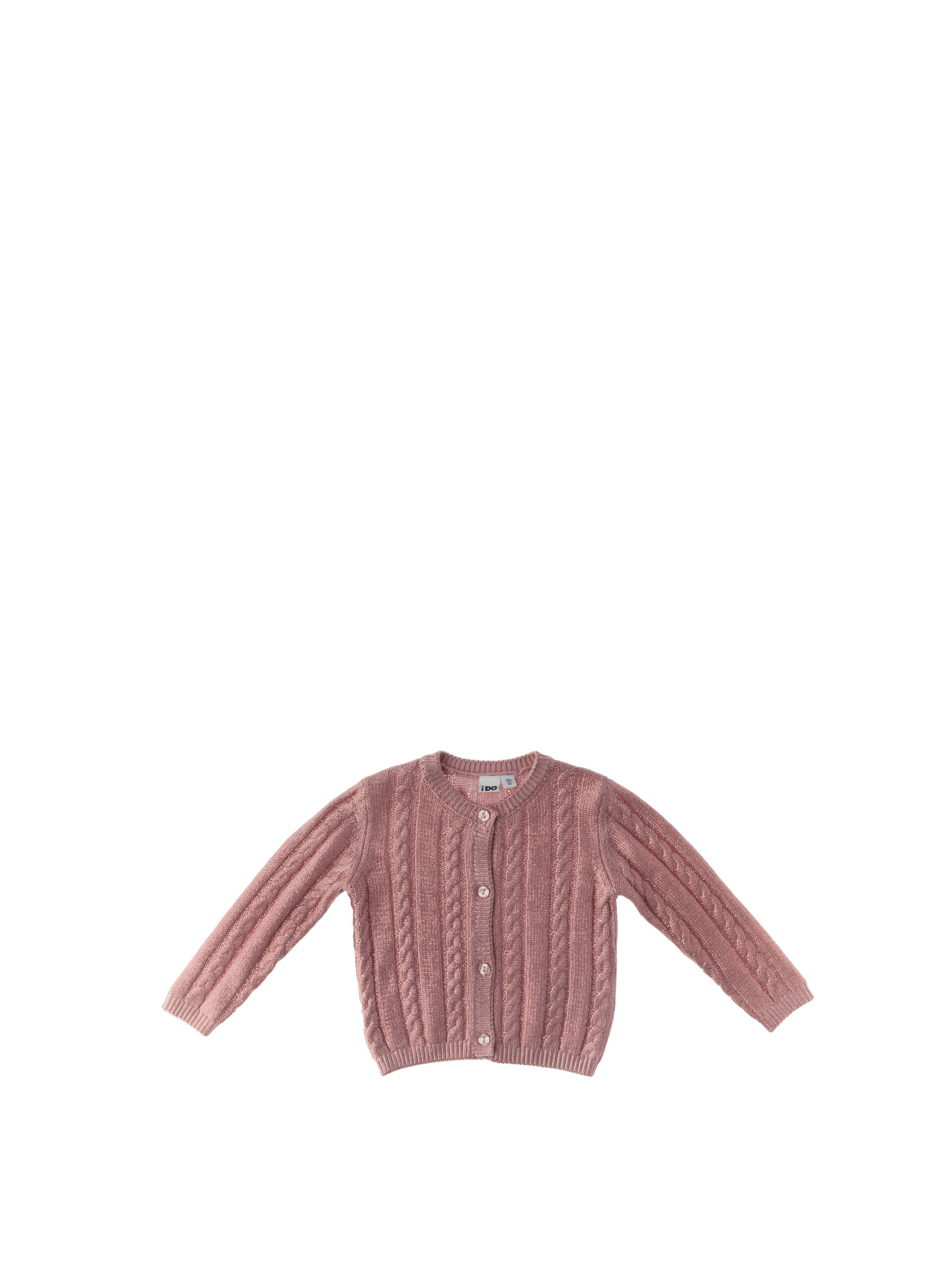 Cardigan maniche lunghe ROSA ANTICO