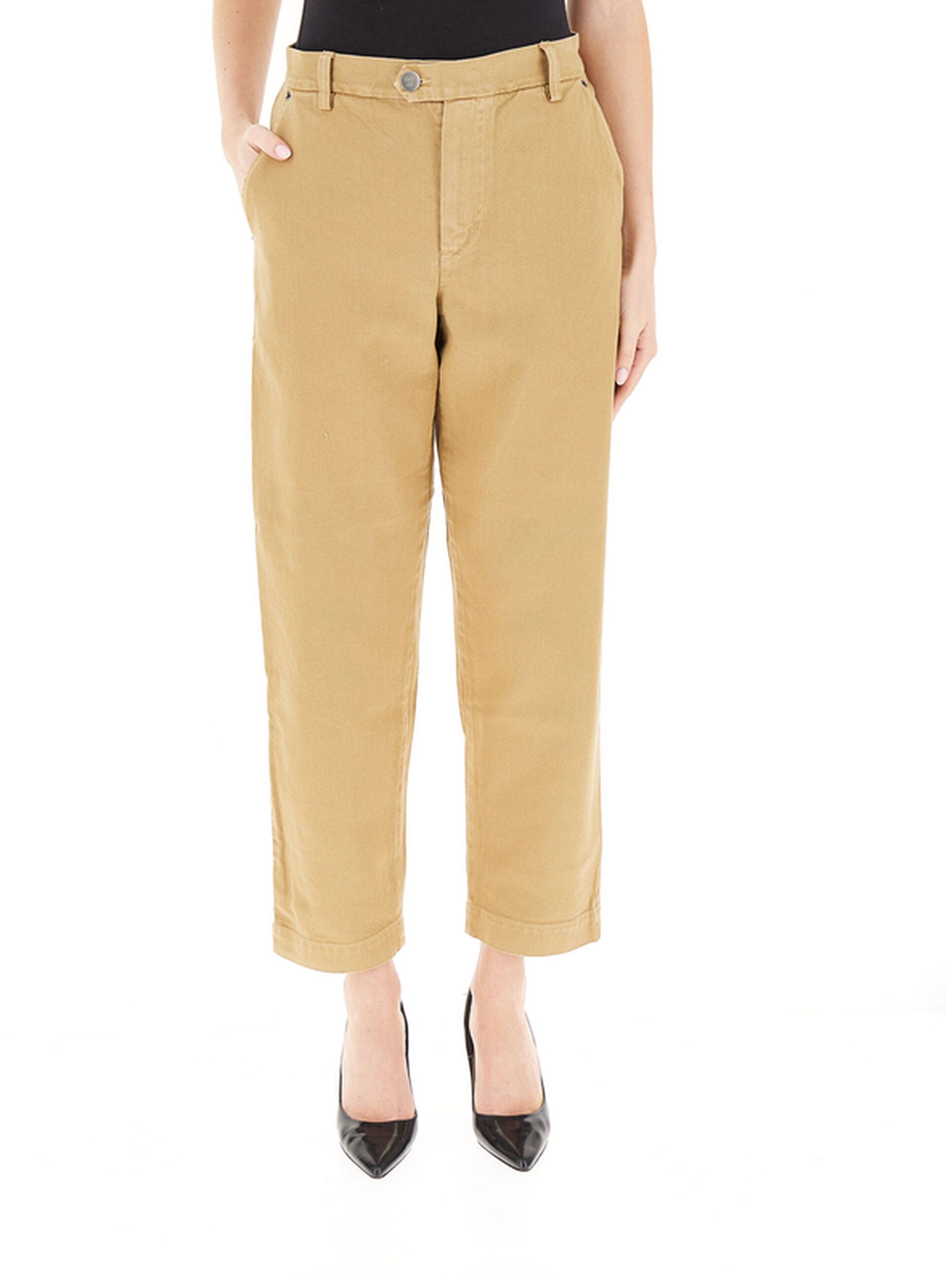 Pantalone in cotone CAMMELLO