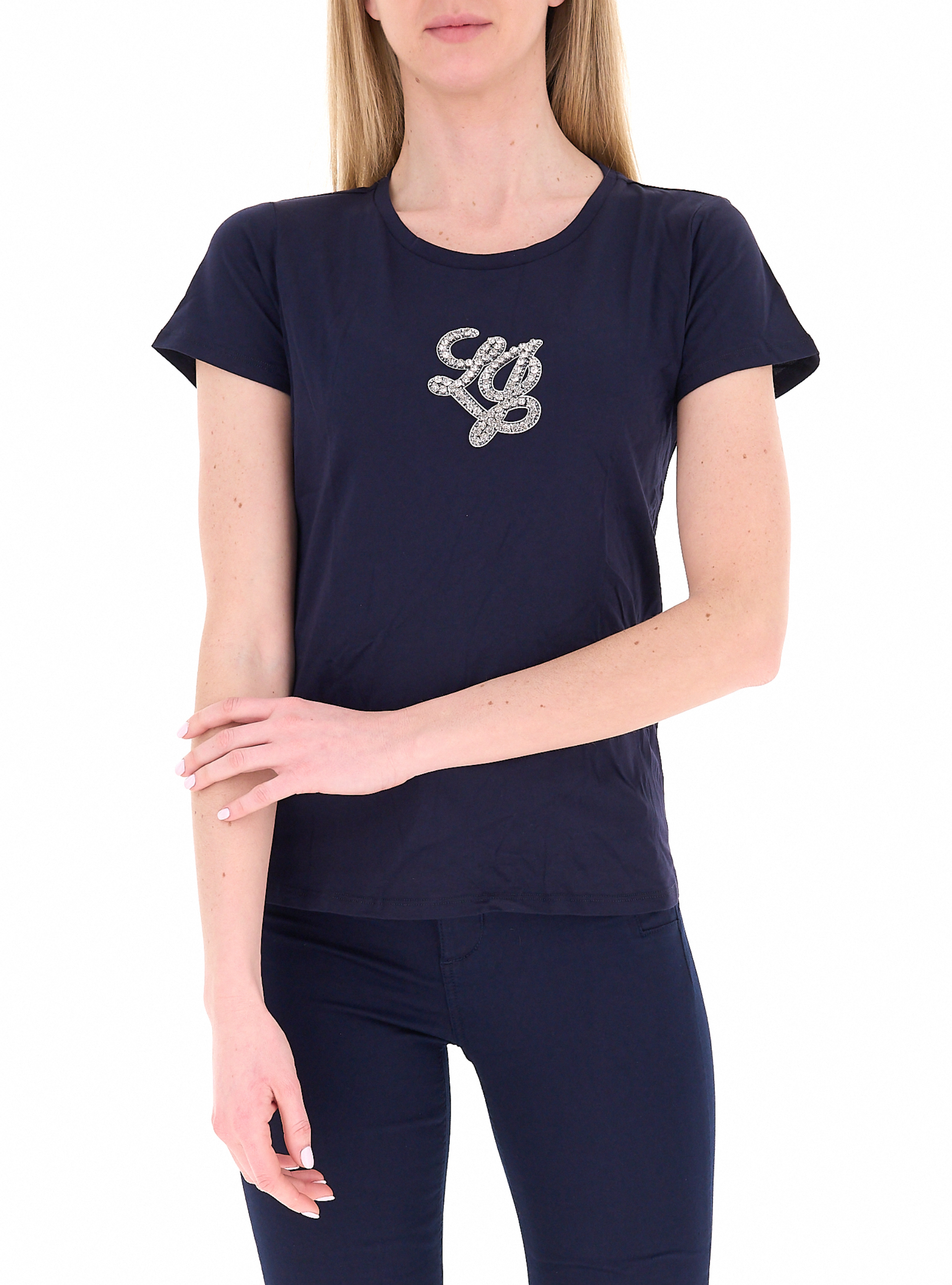T-shirt girocollo SPORT BLU L