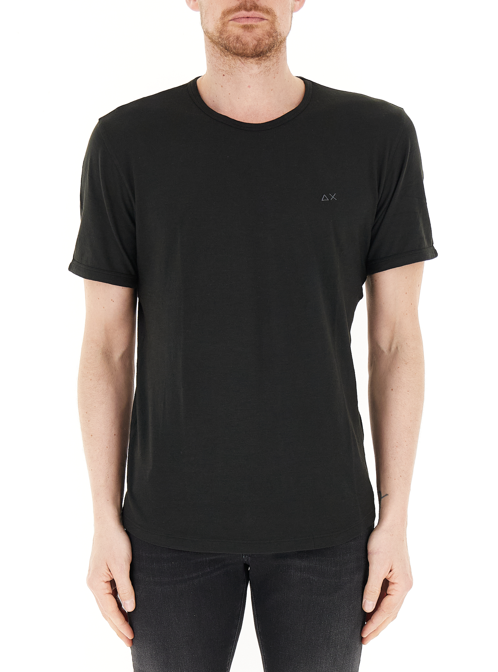 SUN68 T-shirt in cotone NERO