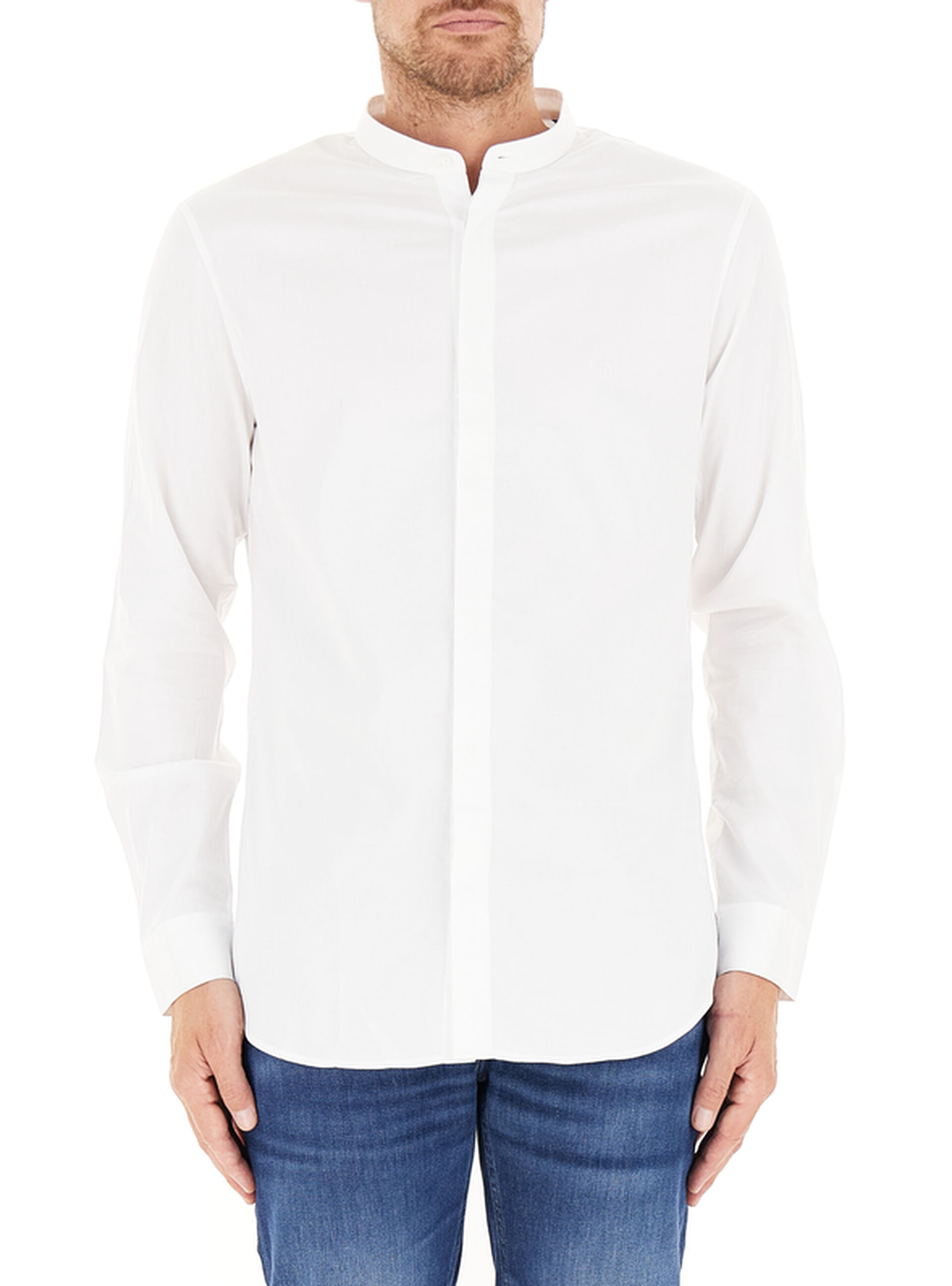 Camicia alla coreana BIANCO