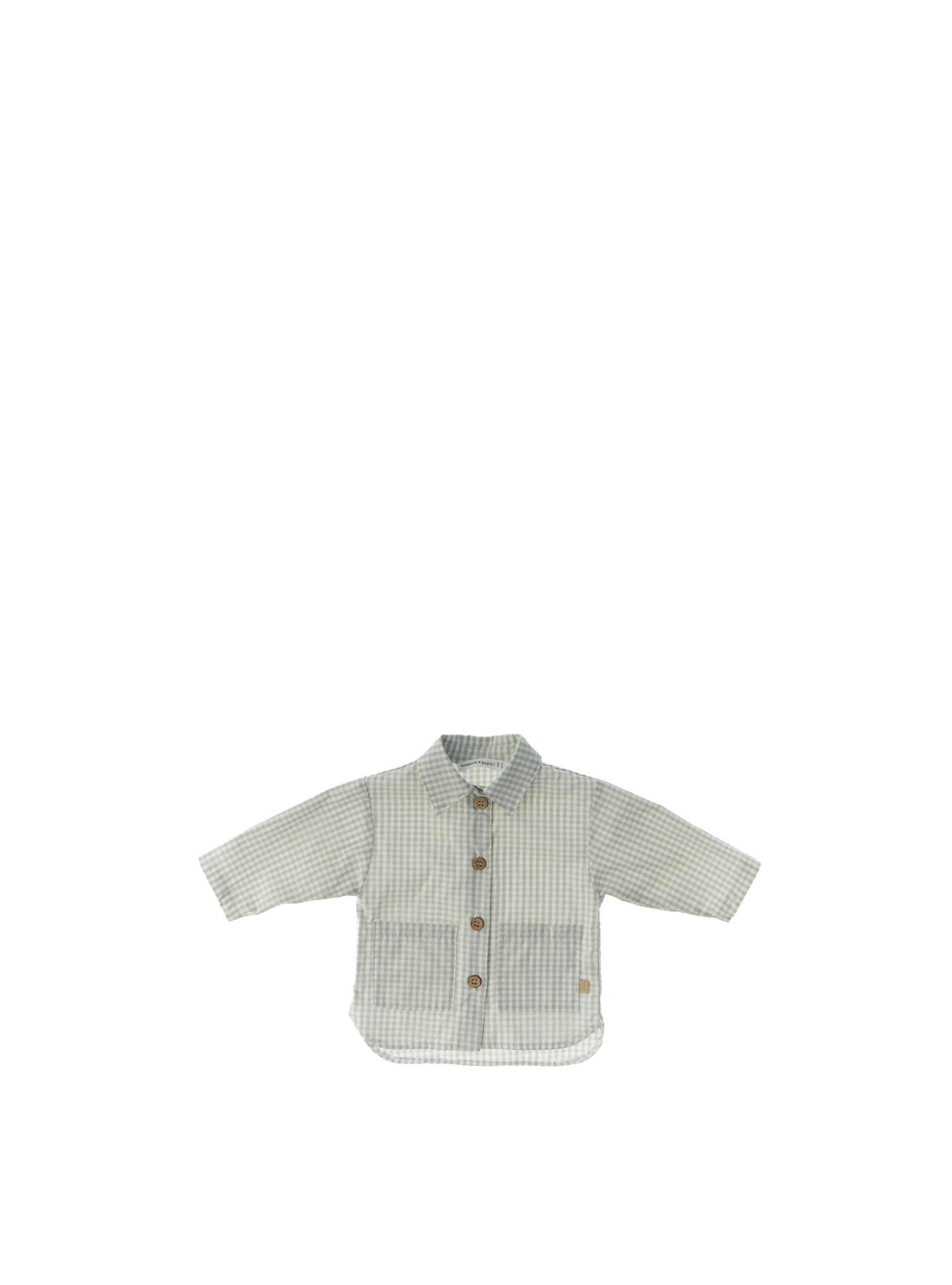 Camicia misto viscosa GRIGIO TÉ VERDE