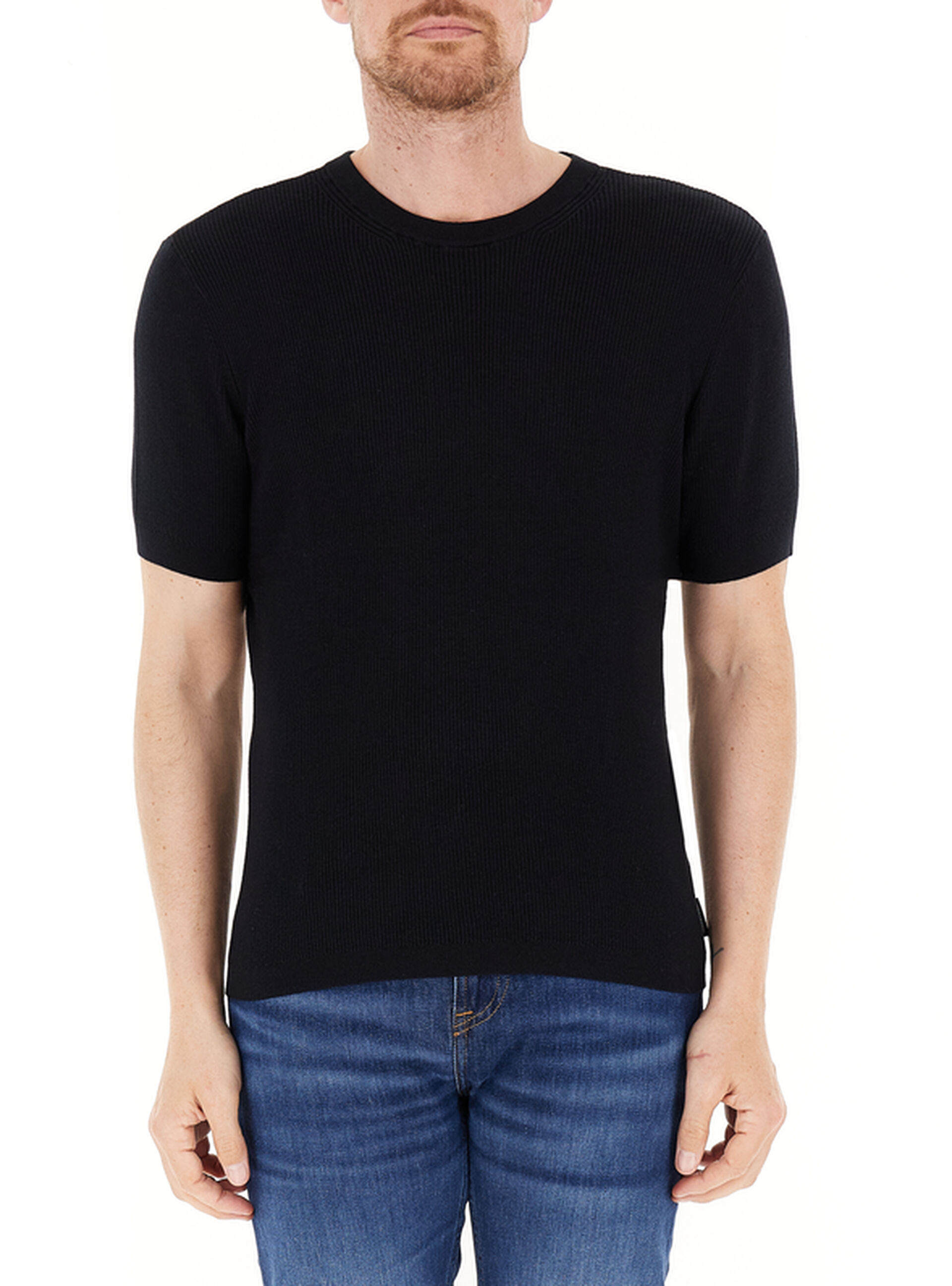T-shirt girocollo NERO S