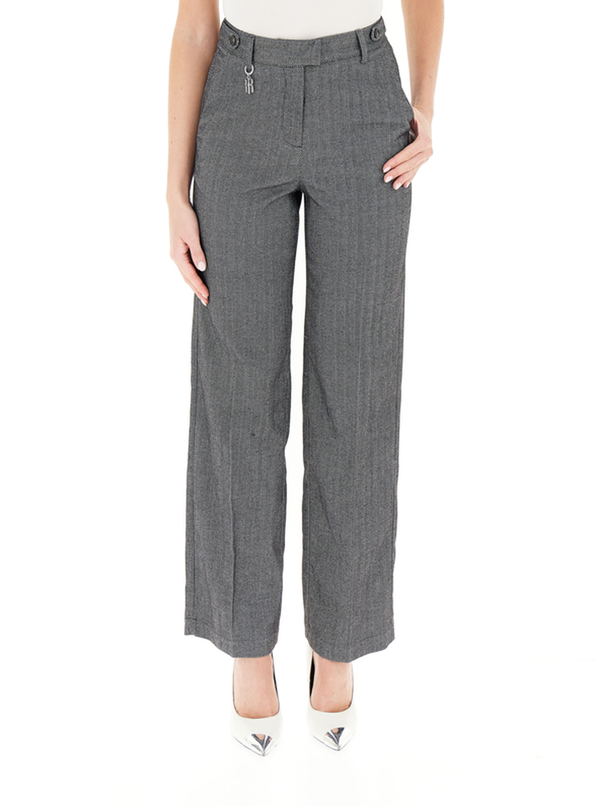 Pantalone Wide Leg GRIGIO 38