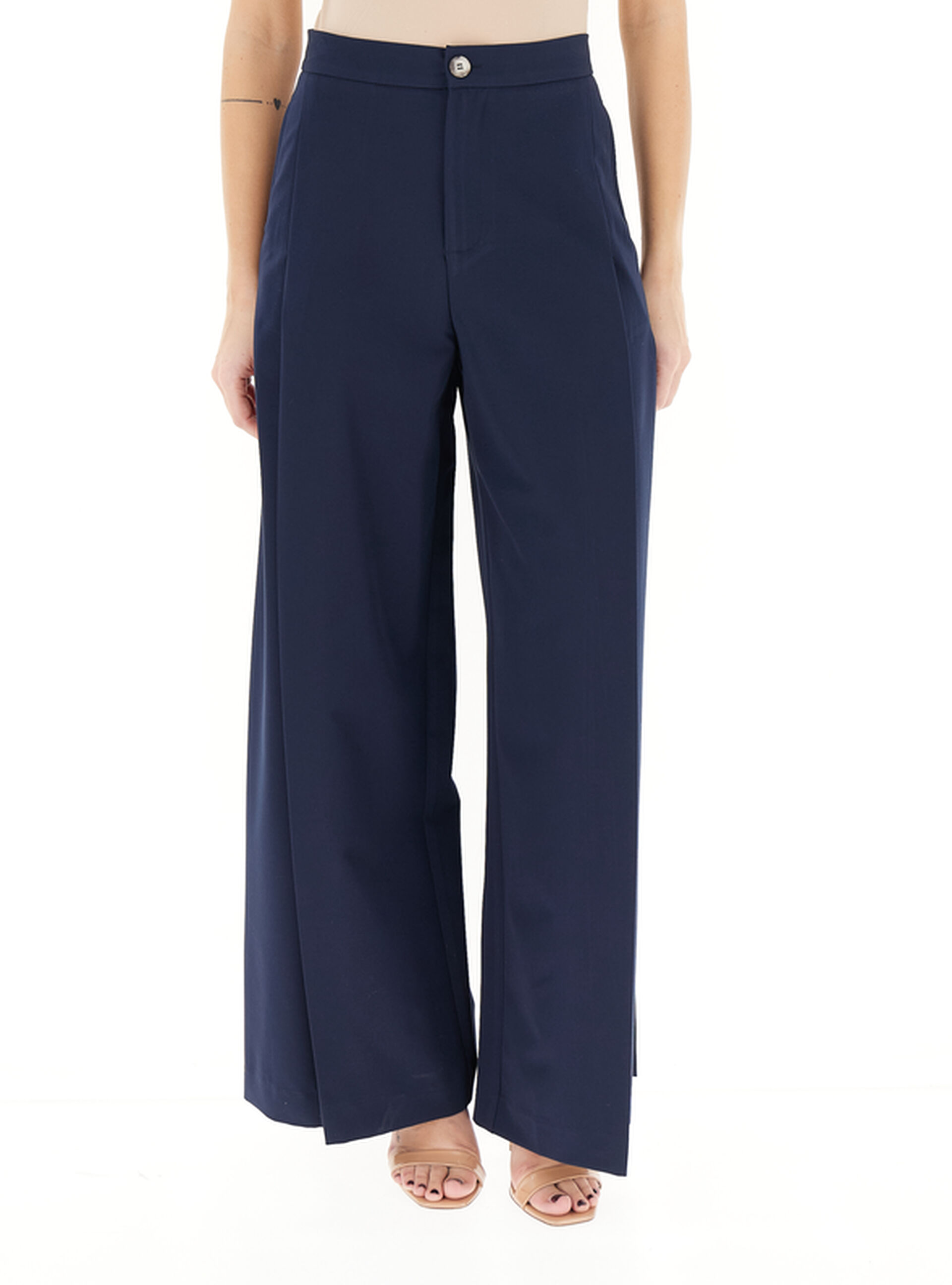 Pantalone wide leg BLU NAVY L