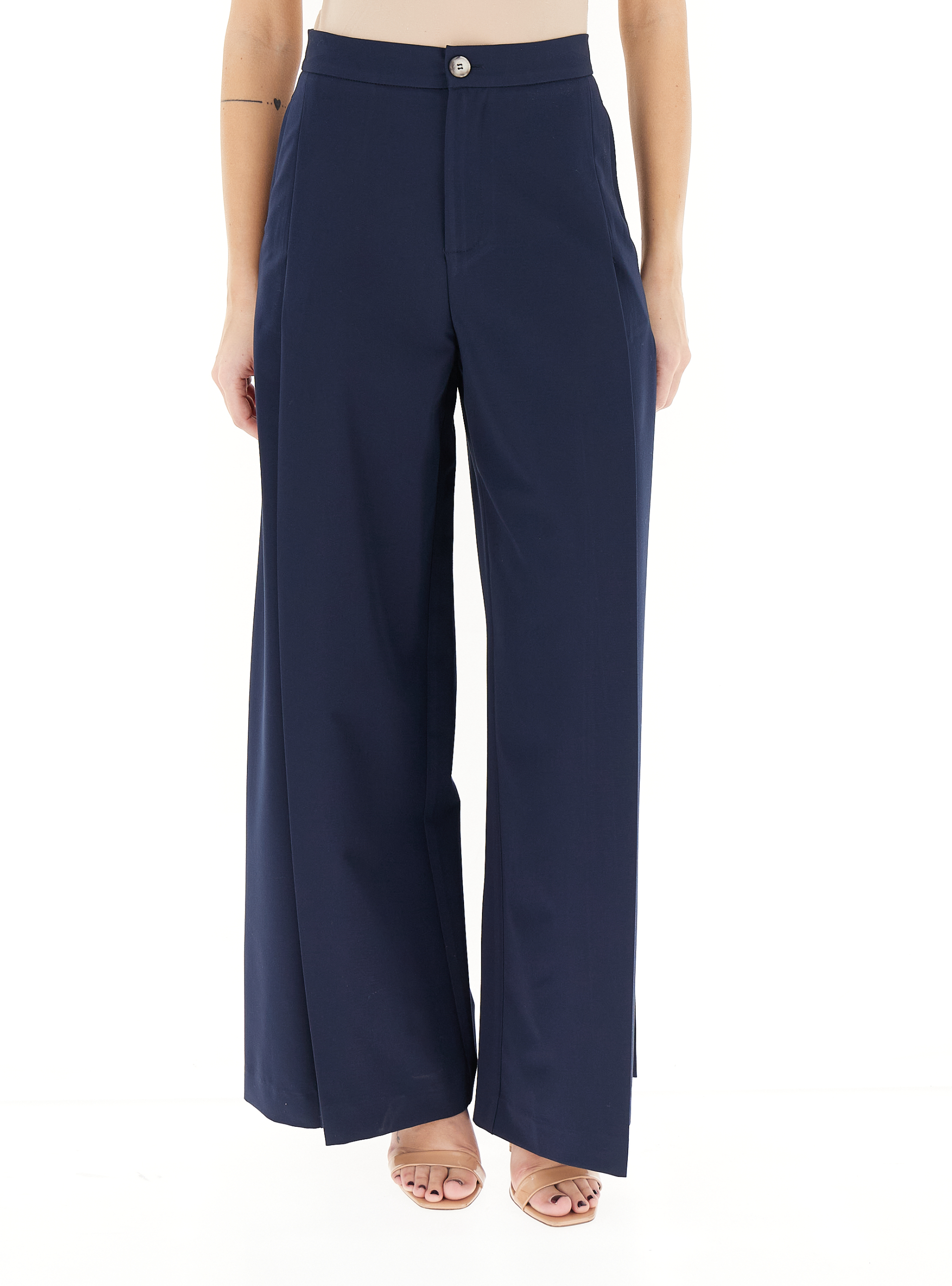 Pantalone wide leg BLU NAVY L